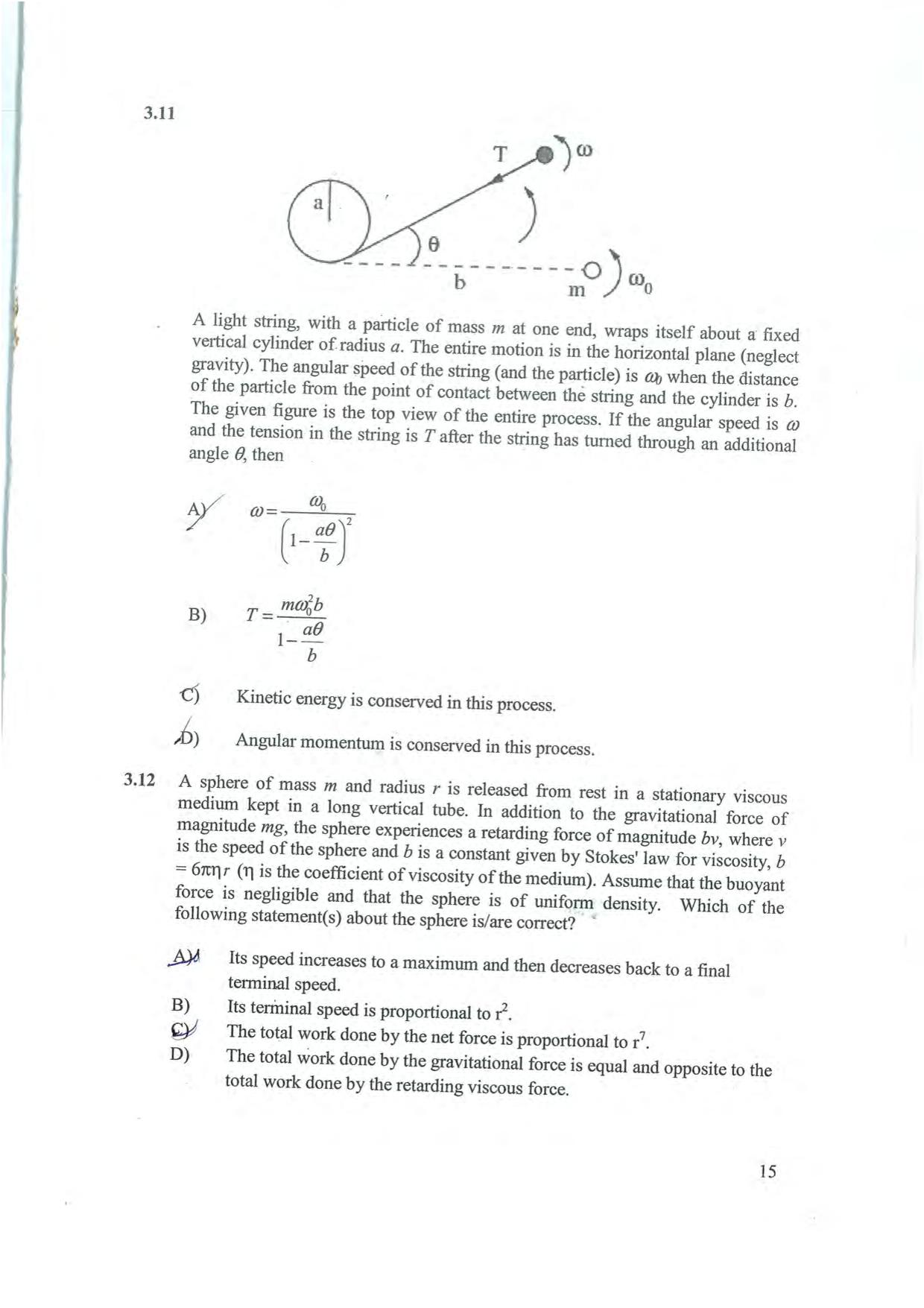 NEST 2008 Question Paper - Page 15