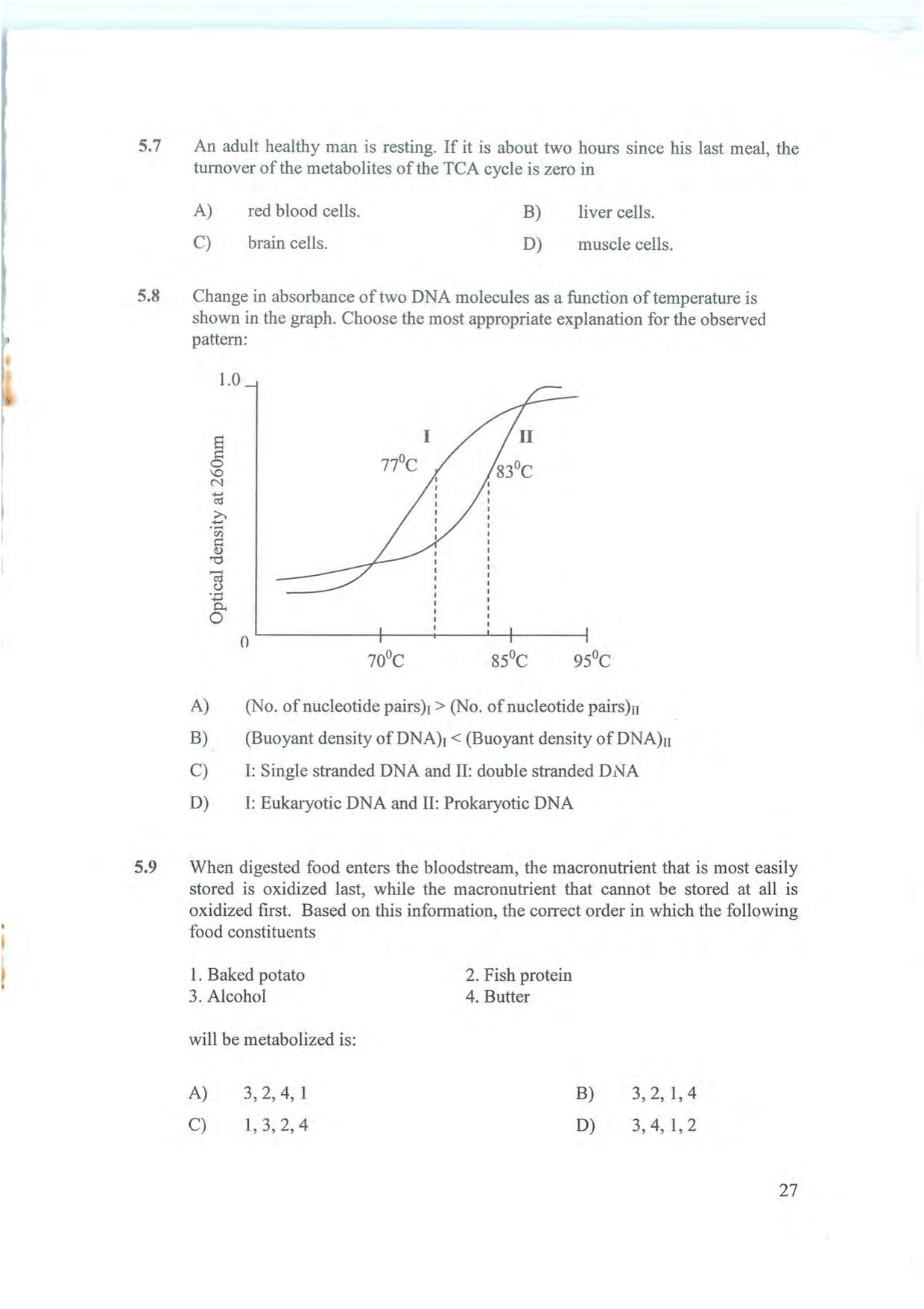NEST 2008 Question Paper - Page 27
