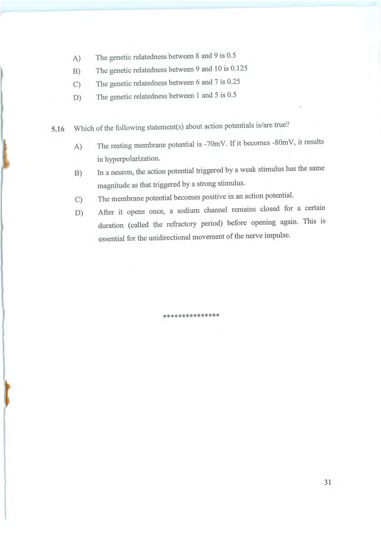 NEST 2008 Question Paper - Page 31