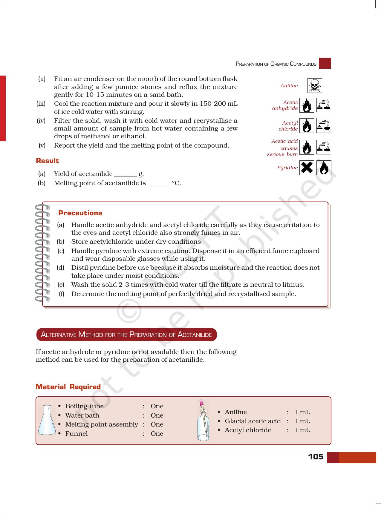 NCERT Laboratory Manuals for Class XII Chemistry - Unit 10 (Preparation of organic Compounds) - Page 2
