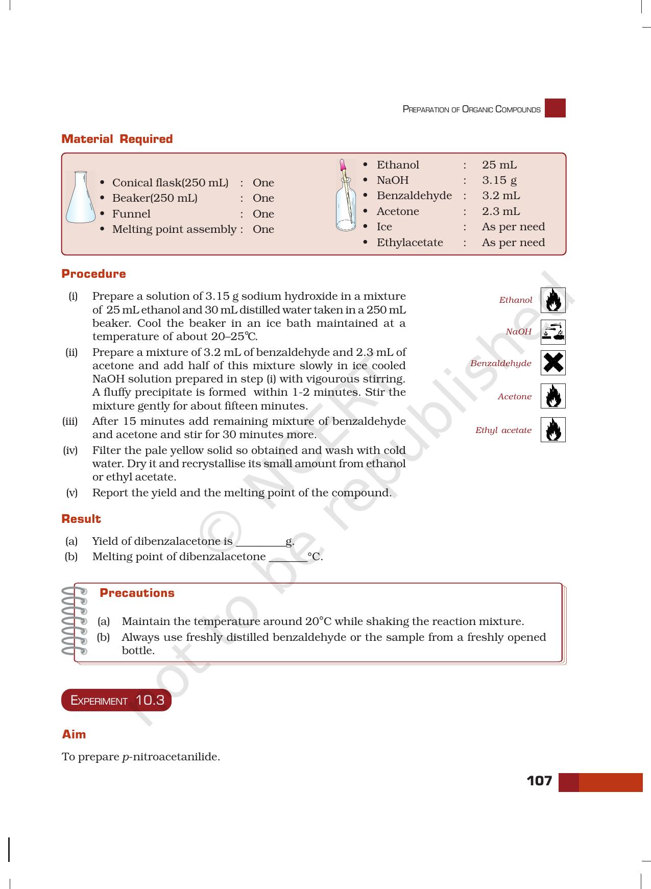 NCERT Laboratory Manuals for Class XII Chemistry - Unit 10 (Preparation of organic Compounds) - Page 4