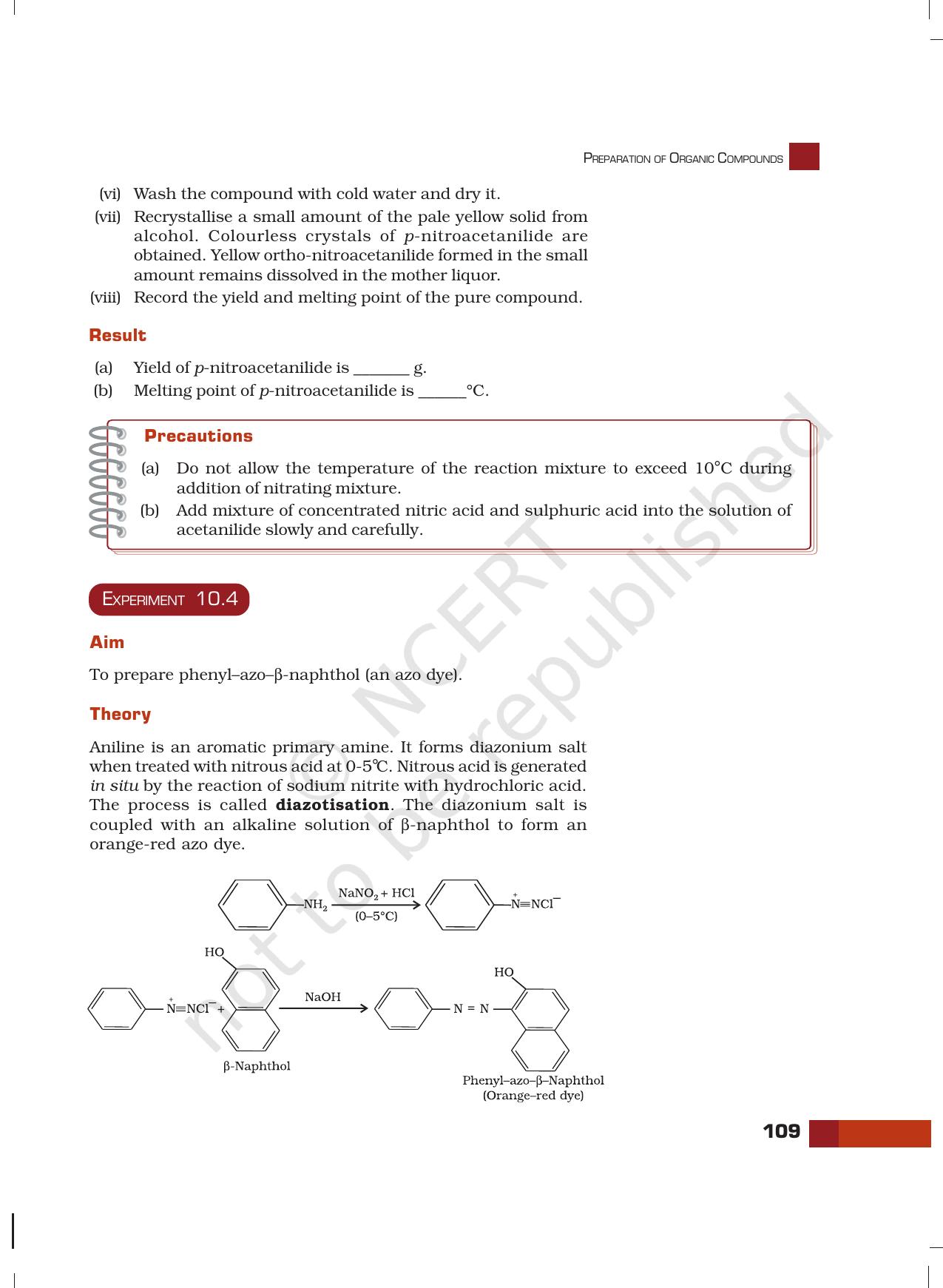 NCERT Laboratory Manuals for Class XII Chemistry - Unit 10 (Preparation of organic Compounds) - Page 6