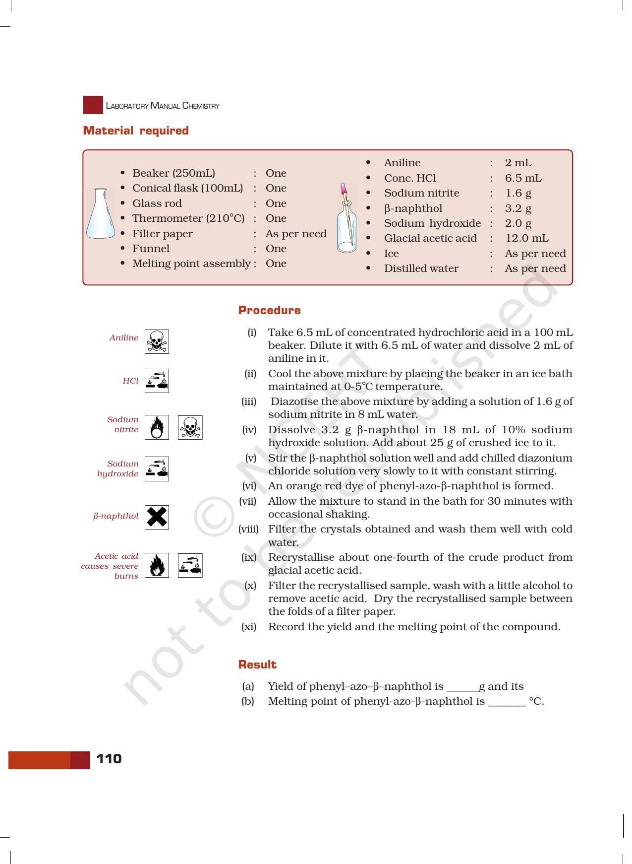 NCERT Laboratory Manuals for Class XII Chemistry - Unit 10 (Preparation of organic Compounds) - Page 7