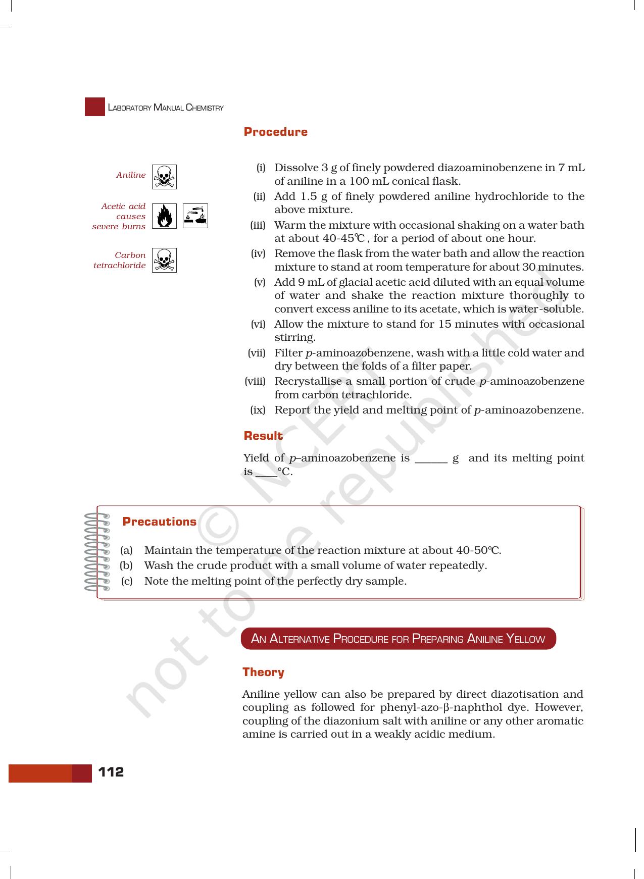NCERT Laboratory Manuals for Class XII Chemistry - Unit 10 (Preparation of organic Compounds) - Page 9