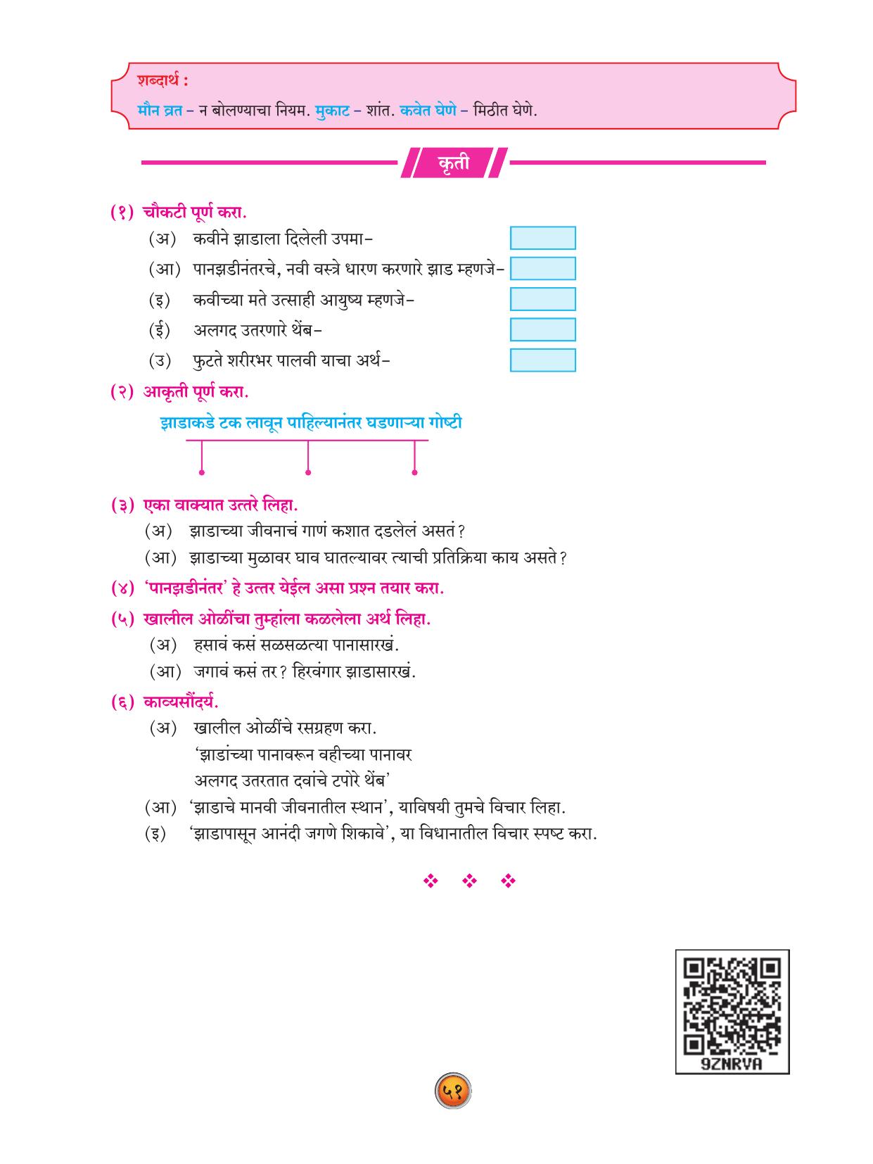Maharashtra Board Class 10 Marathi Textbook - Page 61