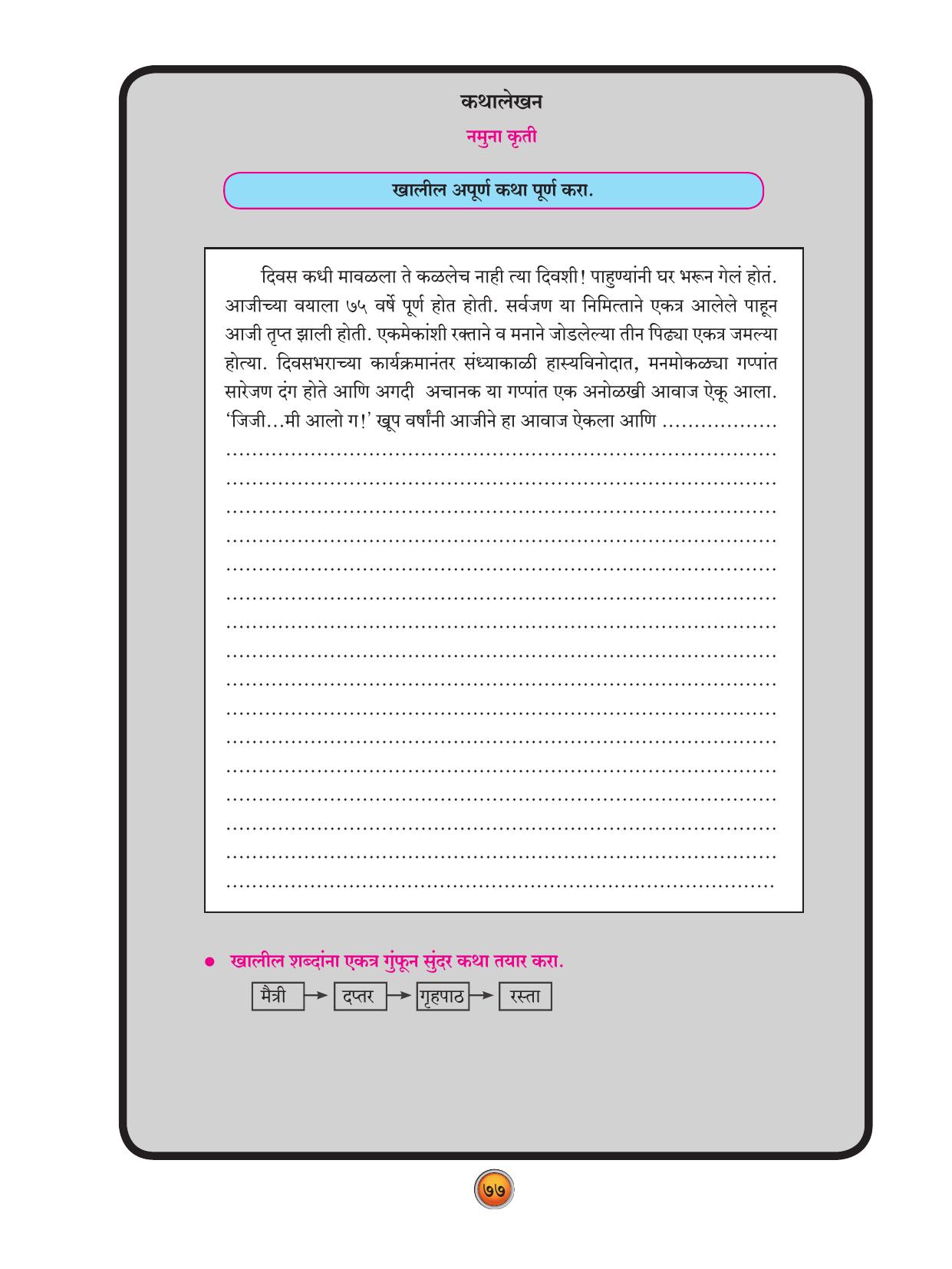 Maharashtra Board Class 10 Marathi Textbook - Page 87