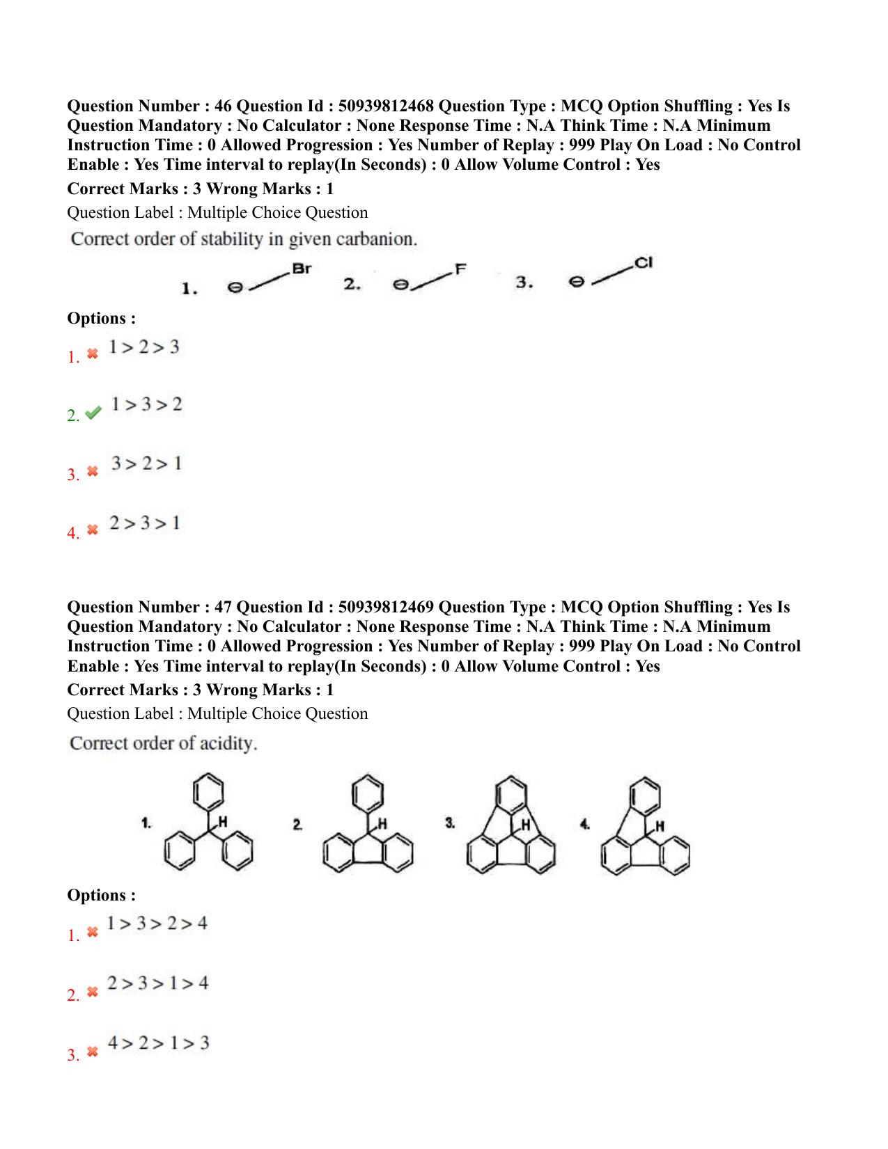 BHU RET Medicinal Chemistry 2020 Question Paper - Page 31