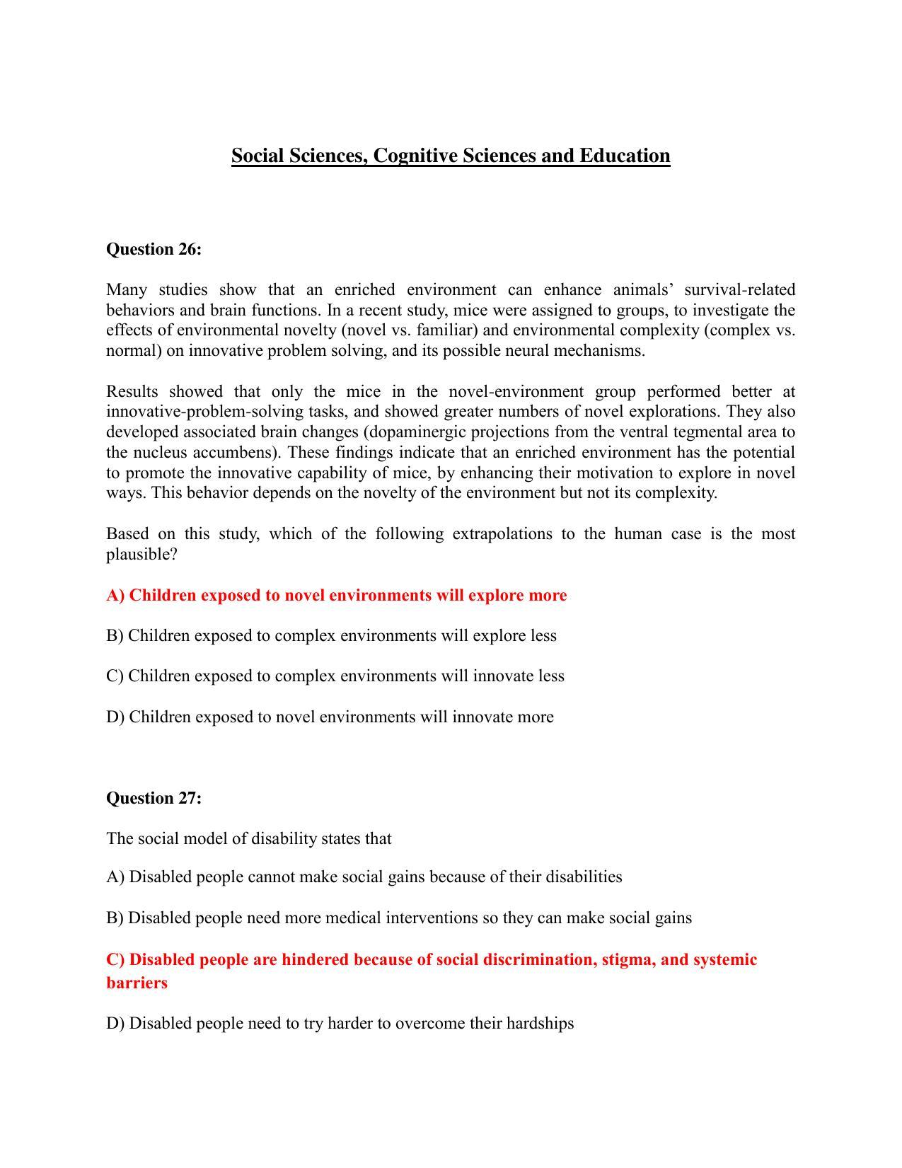 TIFR GS 2023 Science Education Question Paper - Page 13