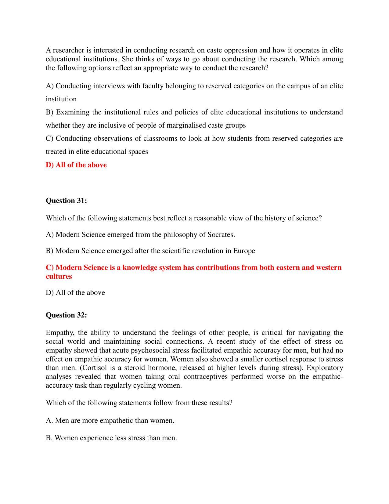 TIFR GS 2023 Science Education Question Paper - Page 15