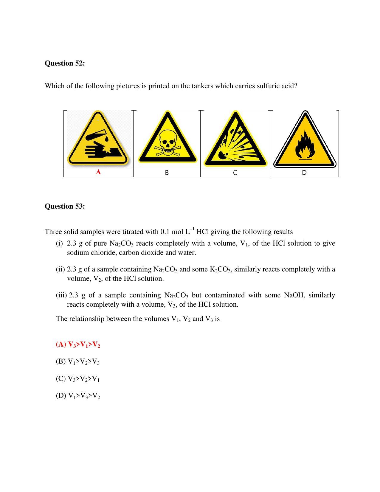 TIFR GS 2023 Science Education Question Paper - Page 25