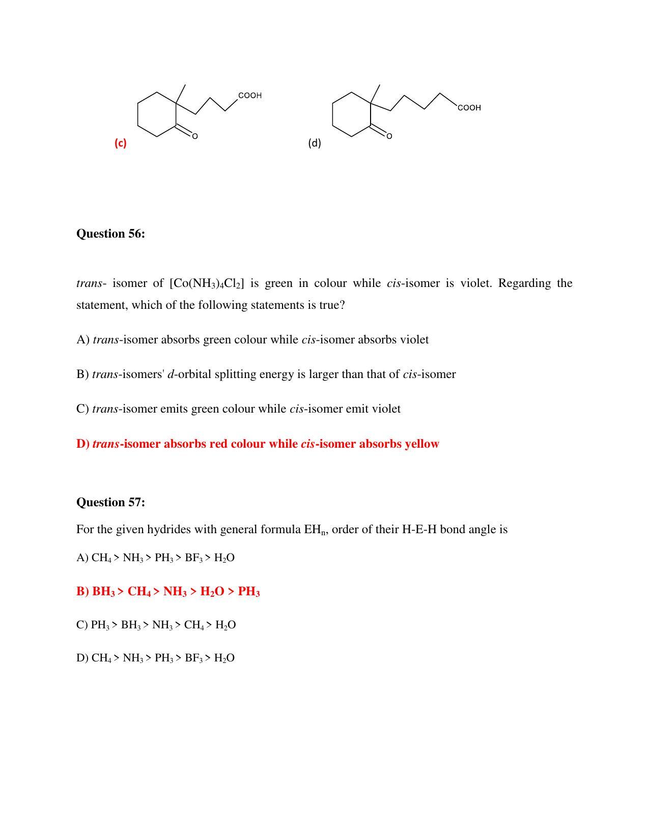 TIFR GS 2023 Science Education Question Paper - Page 27