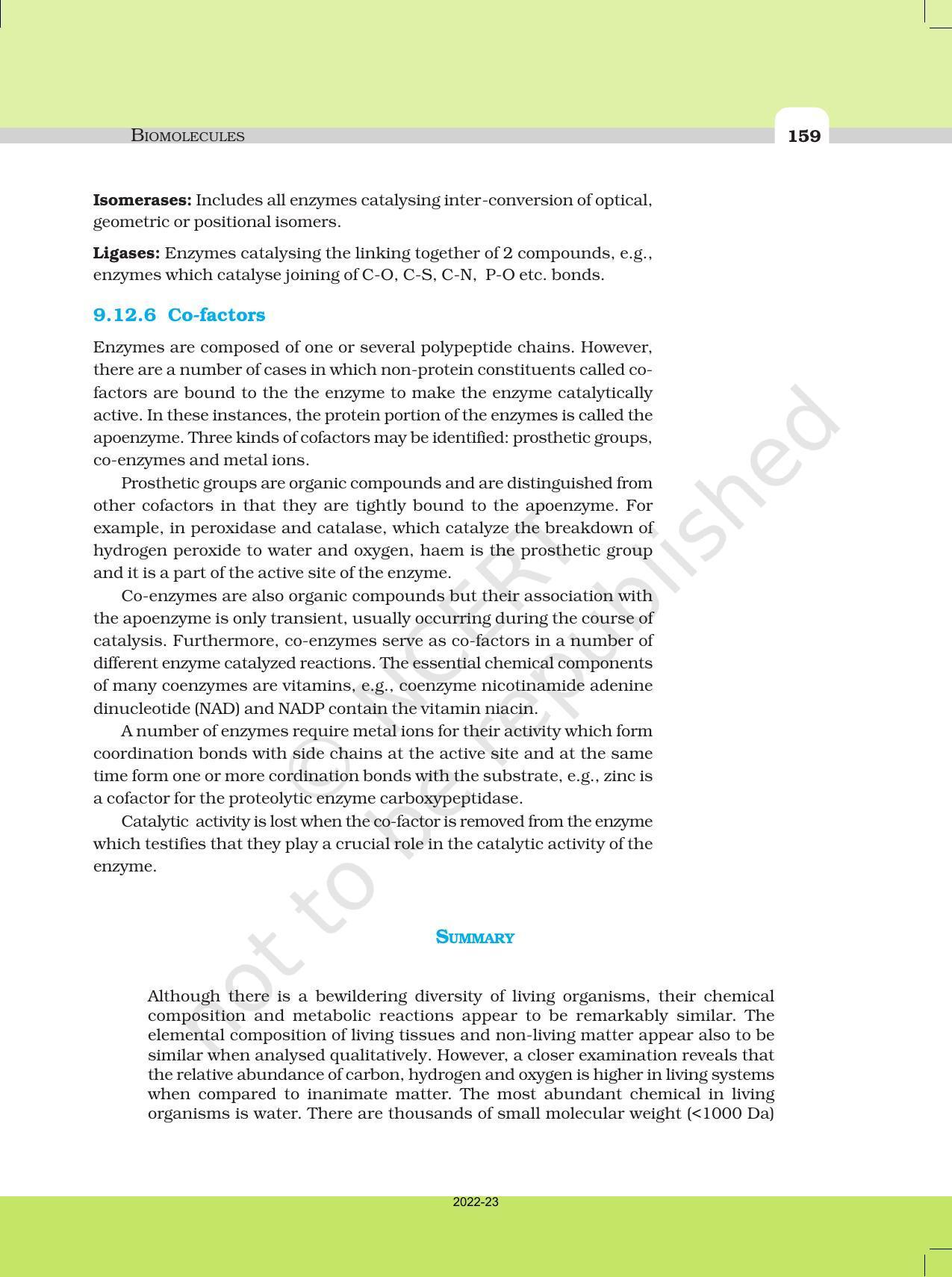 NCERT Book for Class 11 Biology Chapter 9 Biomolecules - Page 18