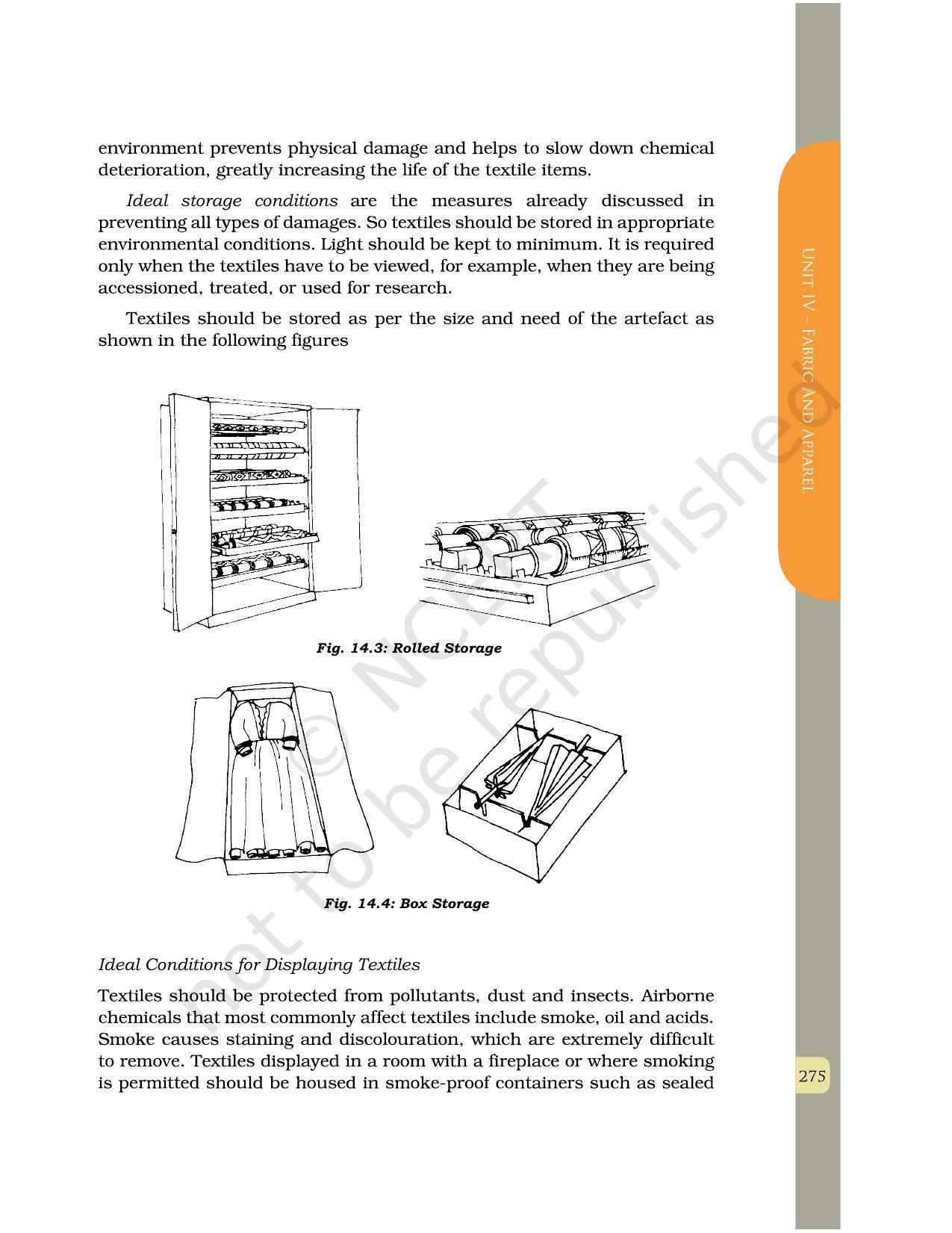 NCERT Book for Class 12 Home Science (Part -II) Chapter 14 Textile Conservation in Museums - Page 9