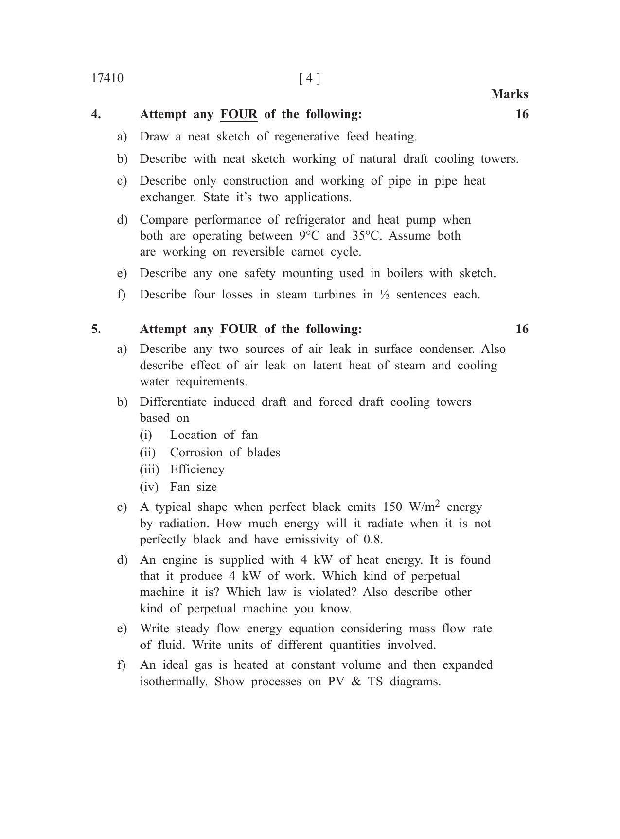 MSBTE Winter Question Paper 2019 - Thermal Engineering - Page 4
