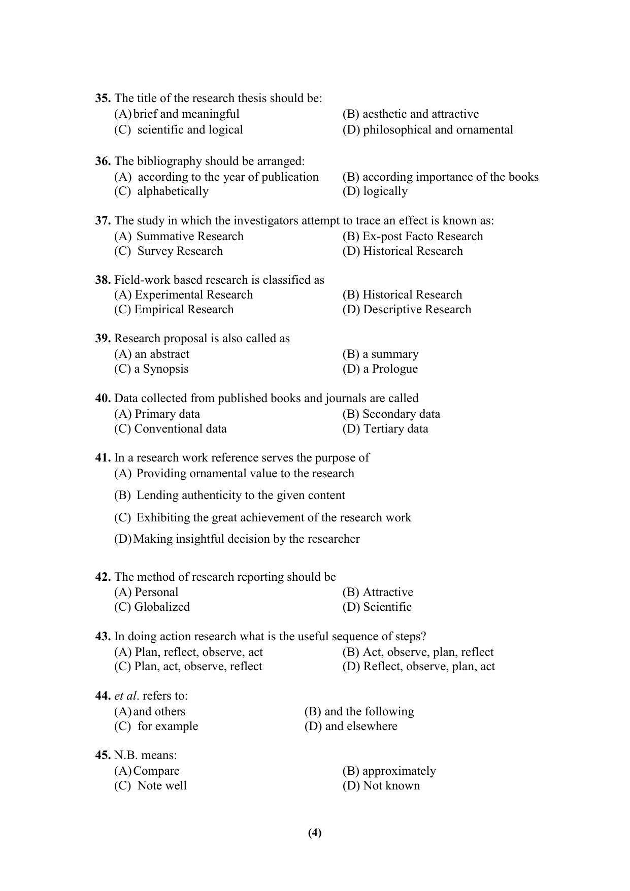 PU MPET Ancient Indian History & Archeology 2023 Question Papers - Page 4