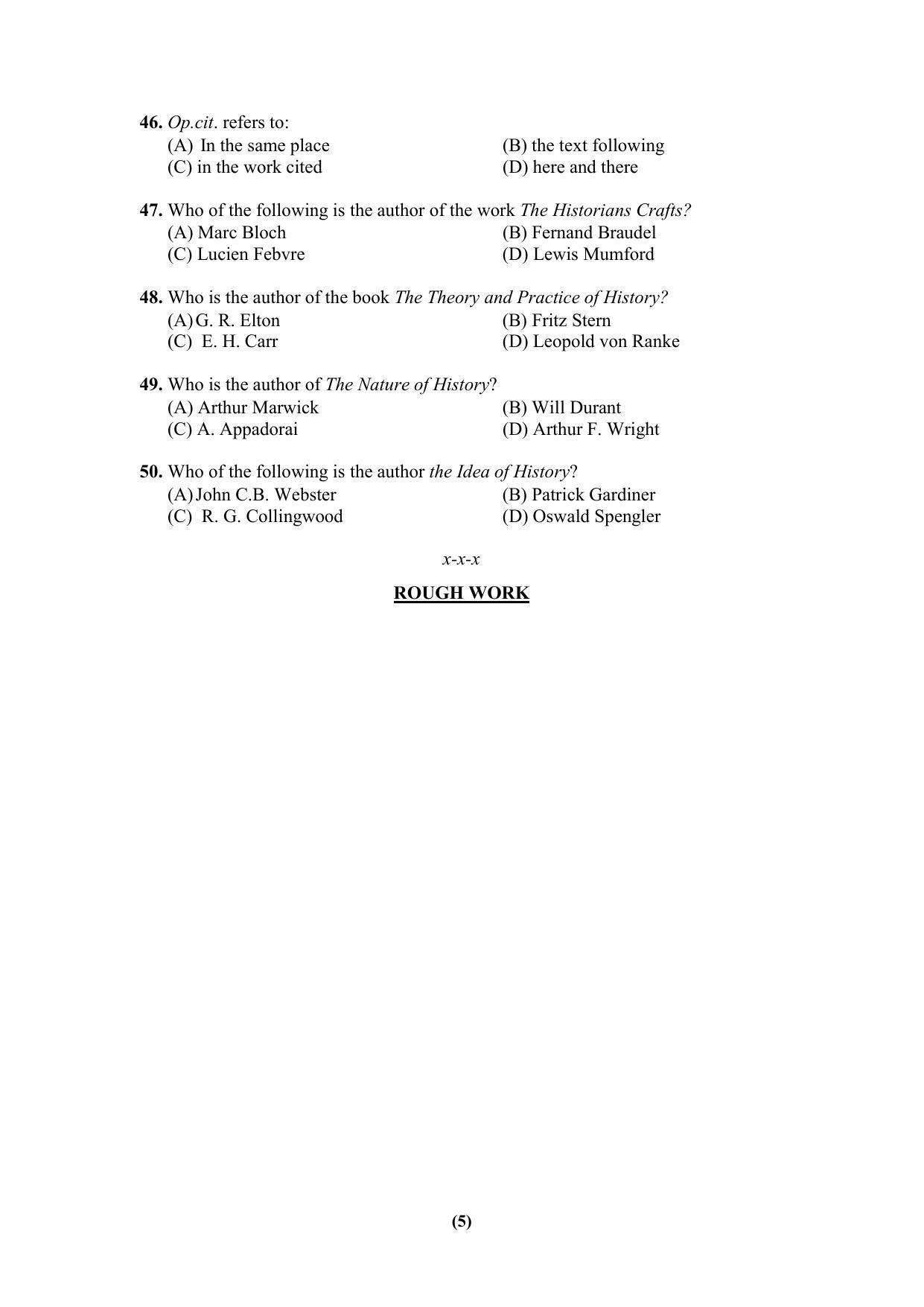 PU MPET Ancient Indian History & Archeology 2023 Question Papers - Page 5