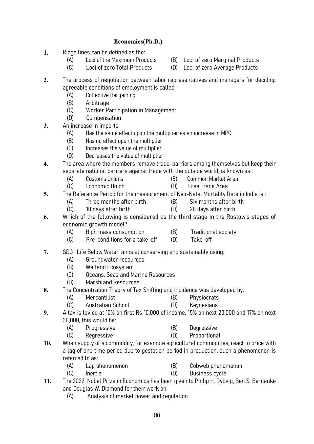 PU MPET Ancient Indian History & Archeology 2023 Question Papers - Page 6