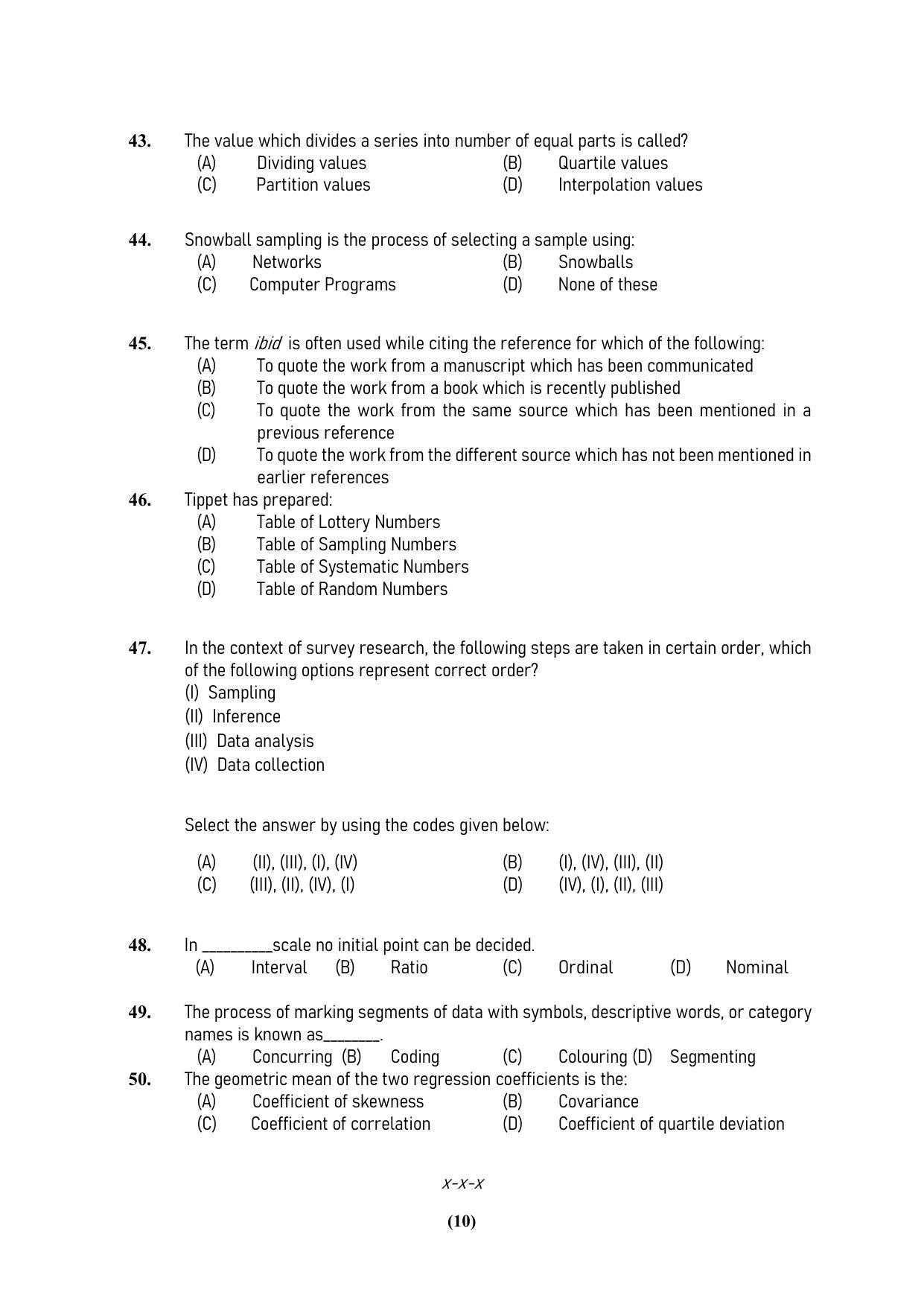 PU MPET Ancient Indian History & Archeology 2023 Question Papers - Page 10