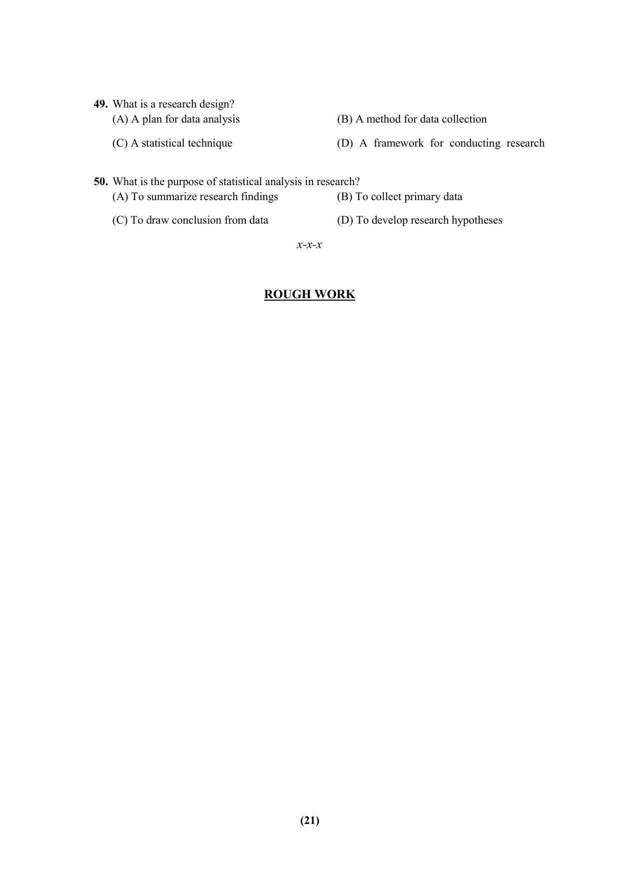 PU MPET Ancient Indian History & Archeology 2023 Question Papers - Page 21