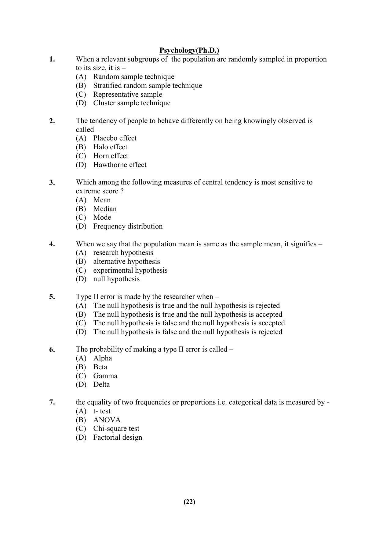 PU MPET Ancient Indian History & Archeology 2023 Question Papers - Page 22