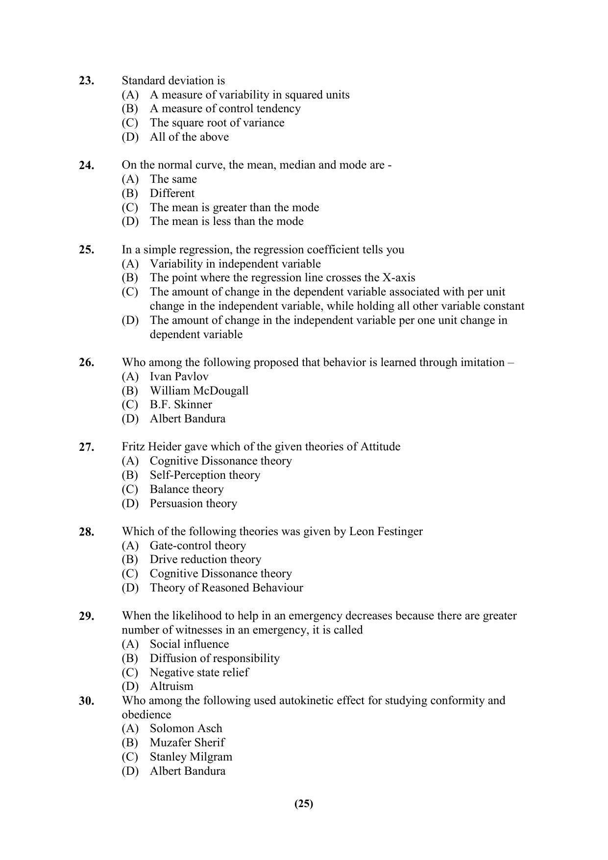 PU MPET Ancient Indian History & Archeology 2023 Question Papers - Page 25