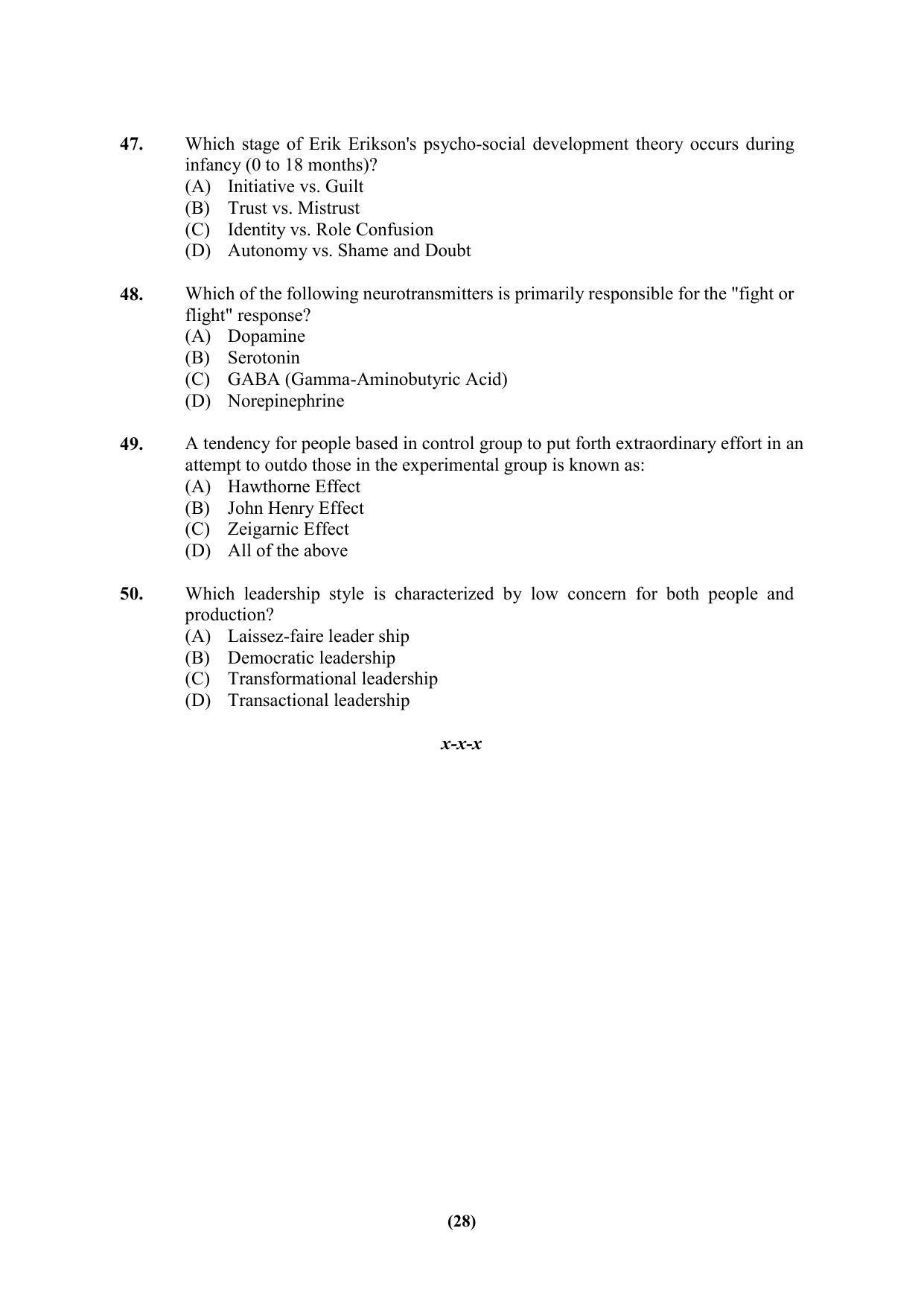 PU MPET Ancient Indian History & Archeology 2023 Question Papers - Page 28