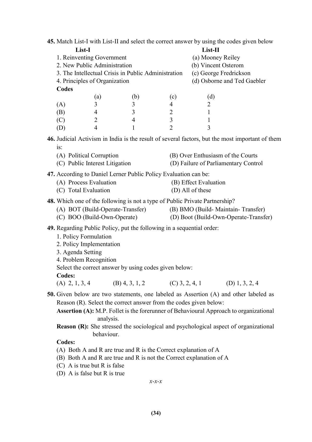 PU MPET Ancient Indian History & Archeology 2023 Question Papers - Page 34