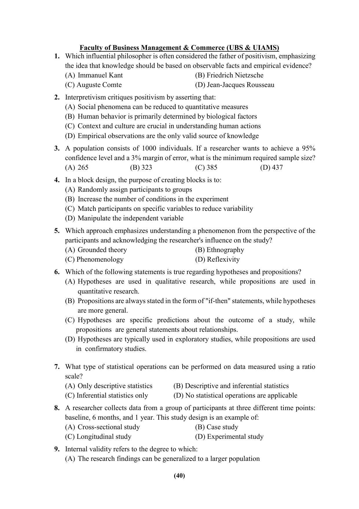 PU MPET Ancient Indian History & Archeology 2023 Question Papers - Page 40