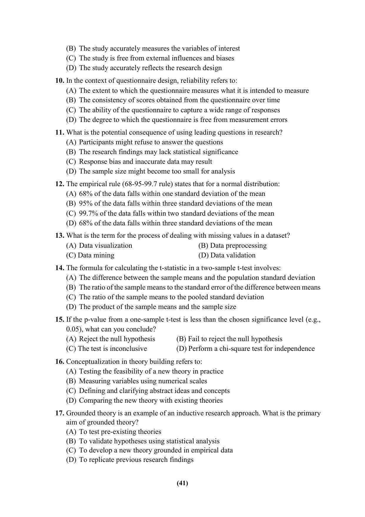 PU MPET Ancient Indian History & Archeology 2023 Question Papers - Page 41