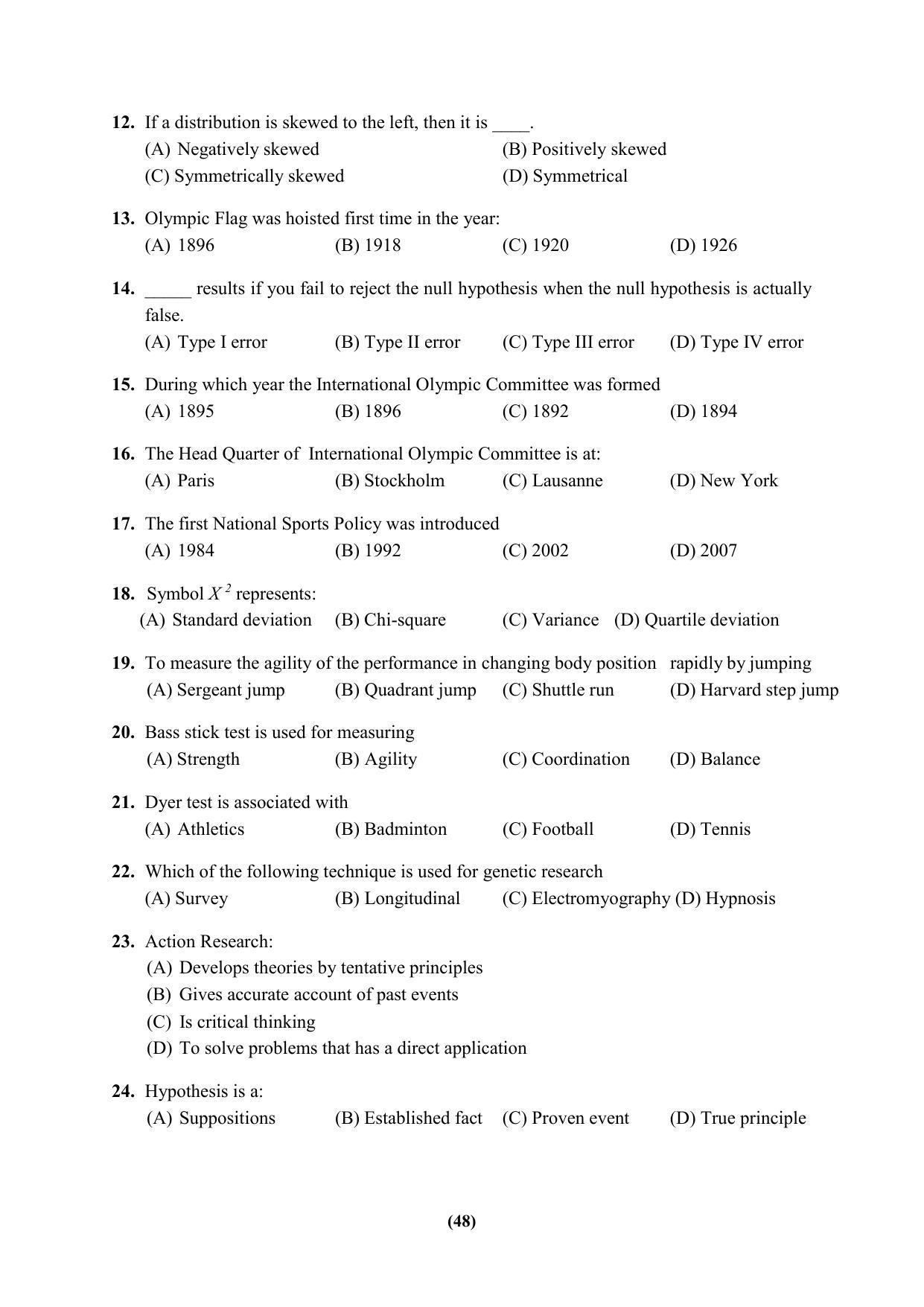 PU MPET Ancient Indian History & Archeology 2023 Question Papers - Page 48
