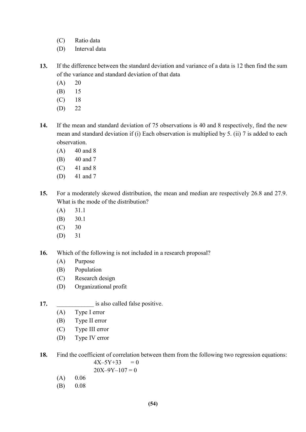 PU MPET Ancient Indian History & Archeology 2023 Question Papers - Page 54