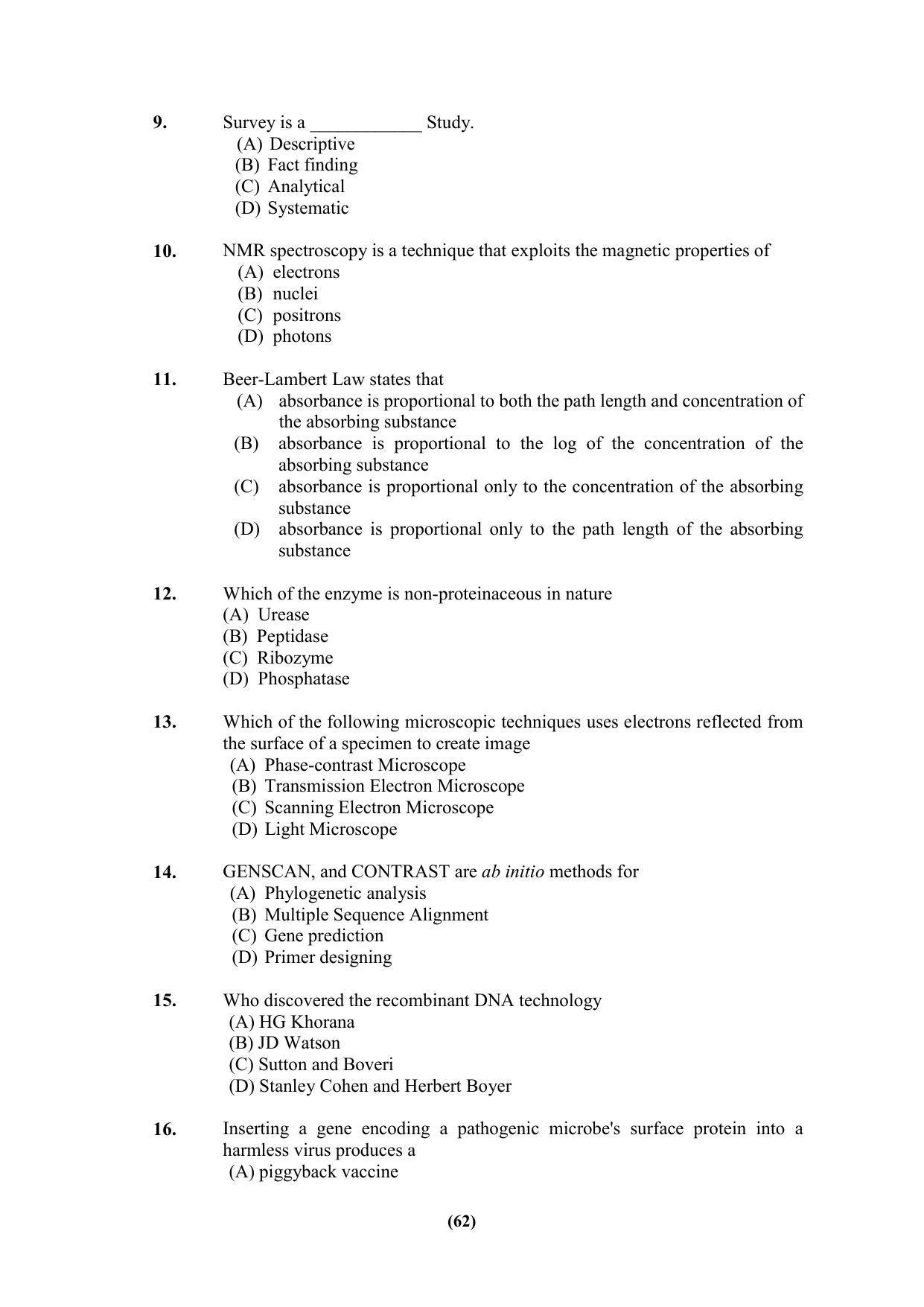 PU MPET Ancient Indian History & Archeology 2023 Question Papers - Page 62