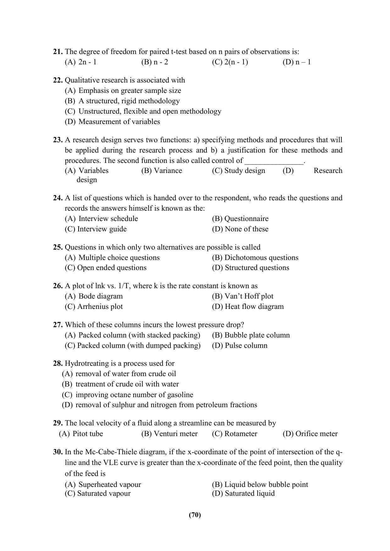 PU MPET Ancient Indian History & Archeology 2023 Question Papers - Page 70