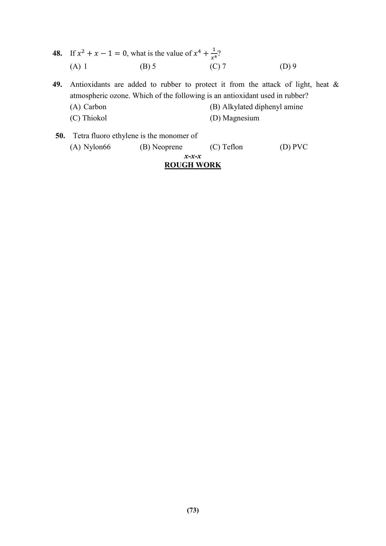PU MPET Ancient Indian History & Archeology 2023 Question Papers - Page 73