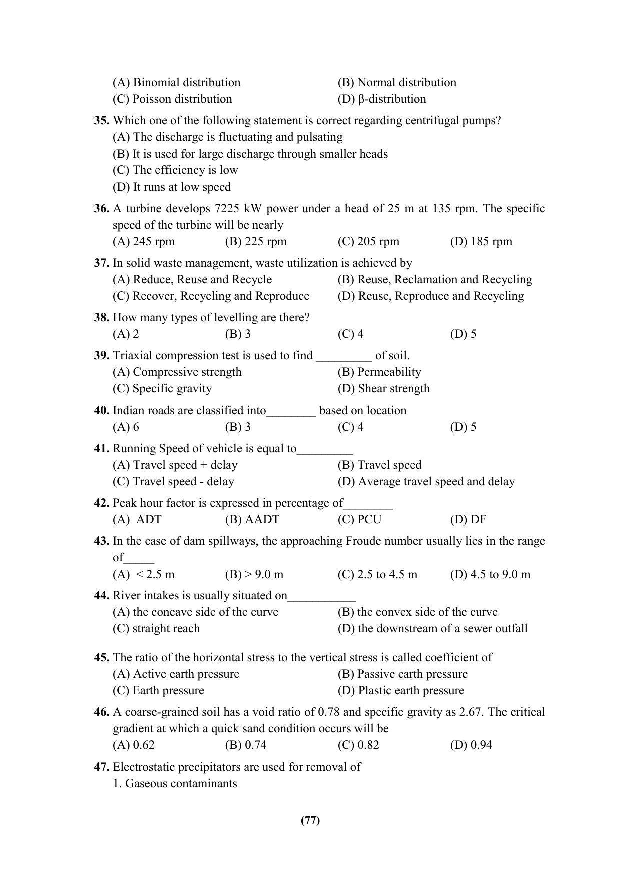 PU MPET Ancient Indian History & Archeology 2023 Question Papers - Page 77