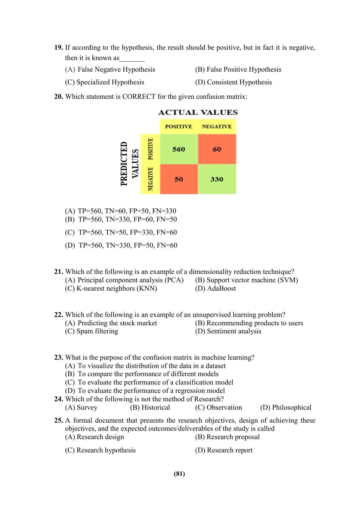 PU MPET Ancient Indian History & Archeology 2023 Question Papers - Page 81
