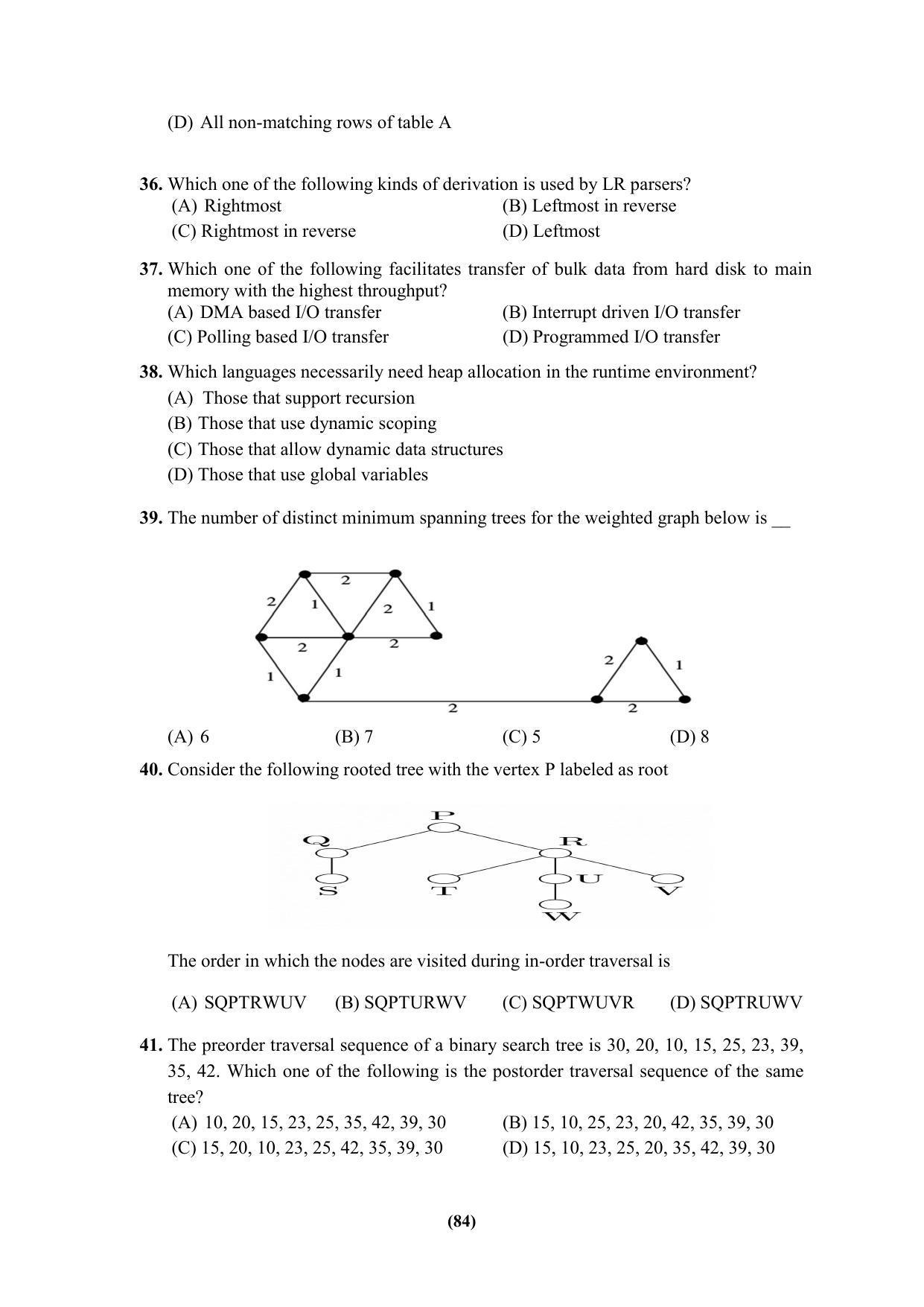 PU MPET Ancient Indian History & Archeology 2023 Question Papers - Page 84