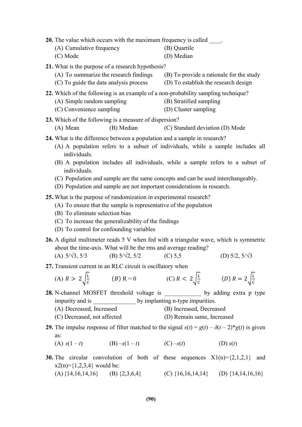 PU MPET Ancient Indian History & Archeology 2023 Question Papers - Page 90