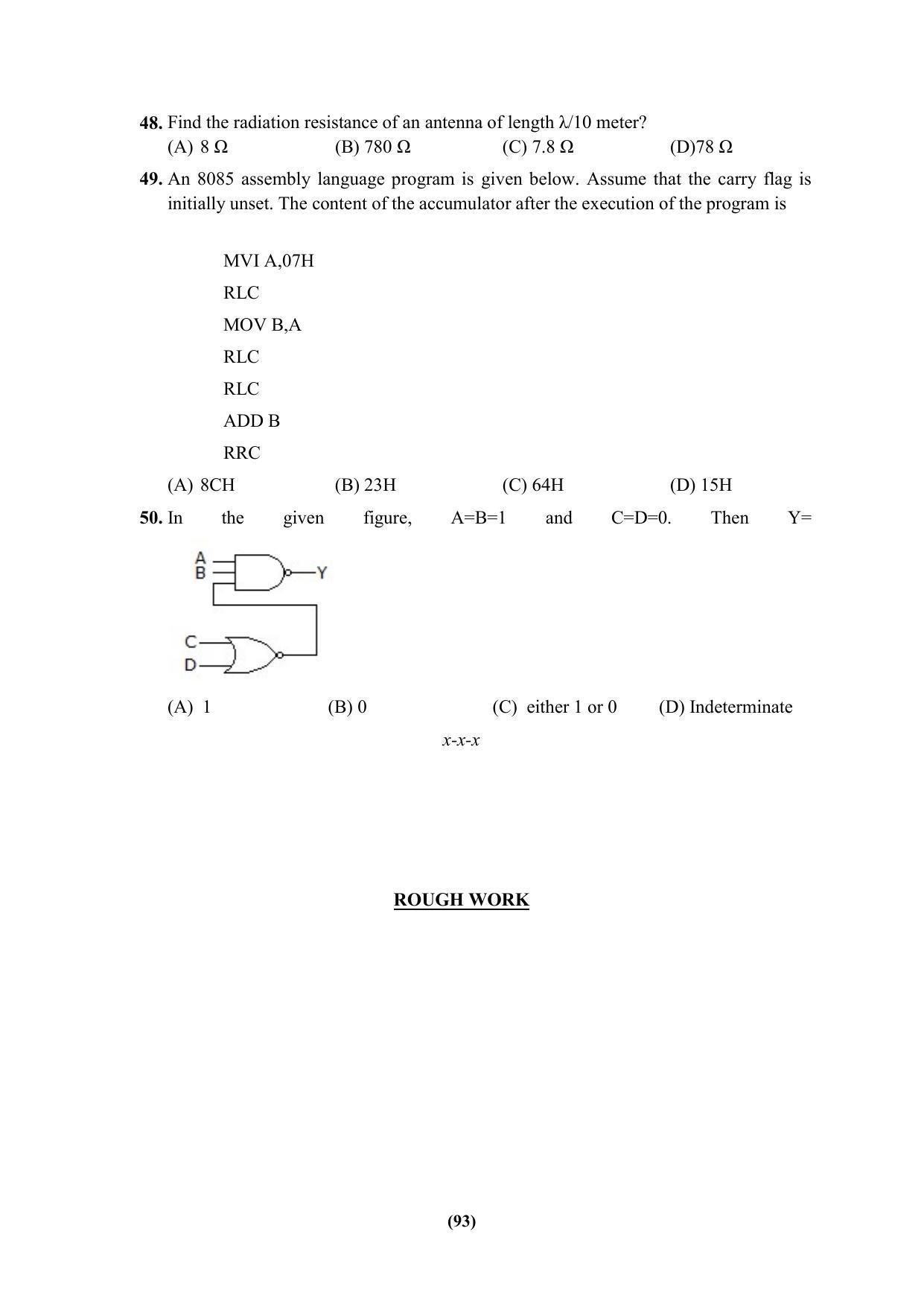 PU MPET Ancient Indian History & Archeology 2023 Question Papers - Page 93