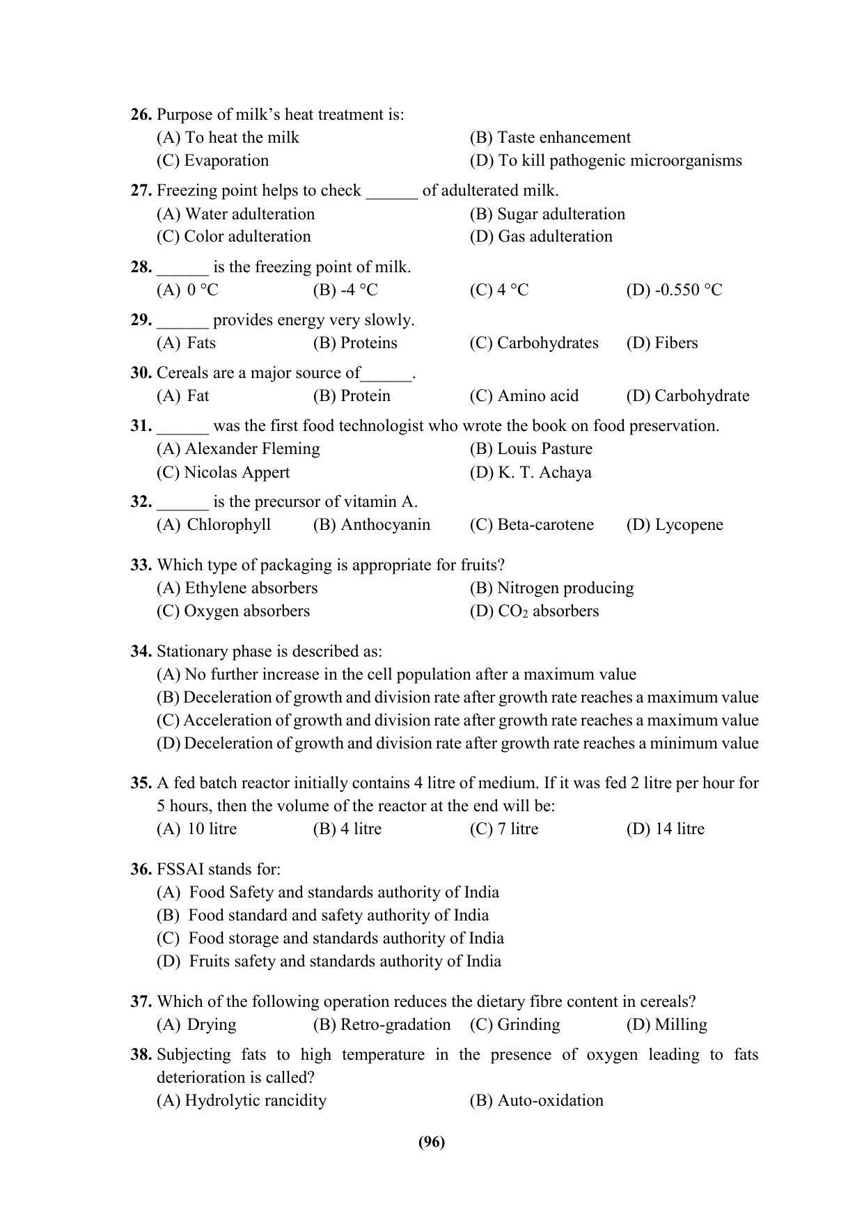 PU MPET Ancient Indian History & Archeology 2023 Question Papers - Page 96