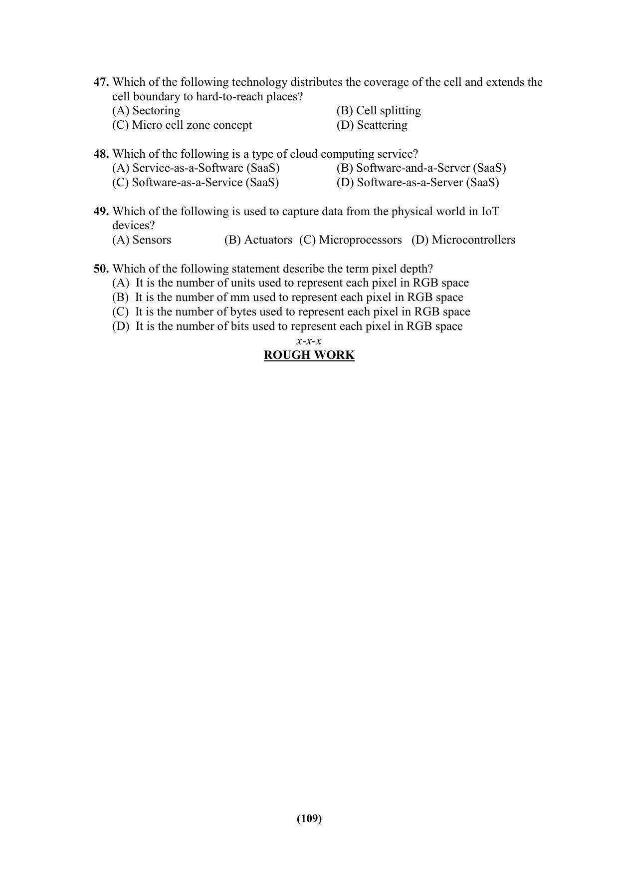 PU MPET Ancient Indian History & Archeology 2023 Question Papers - Page 109