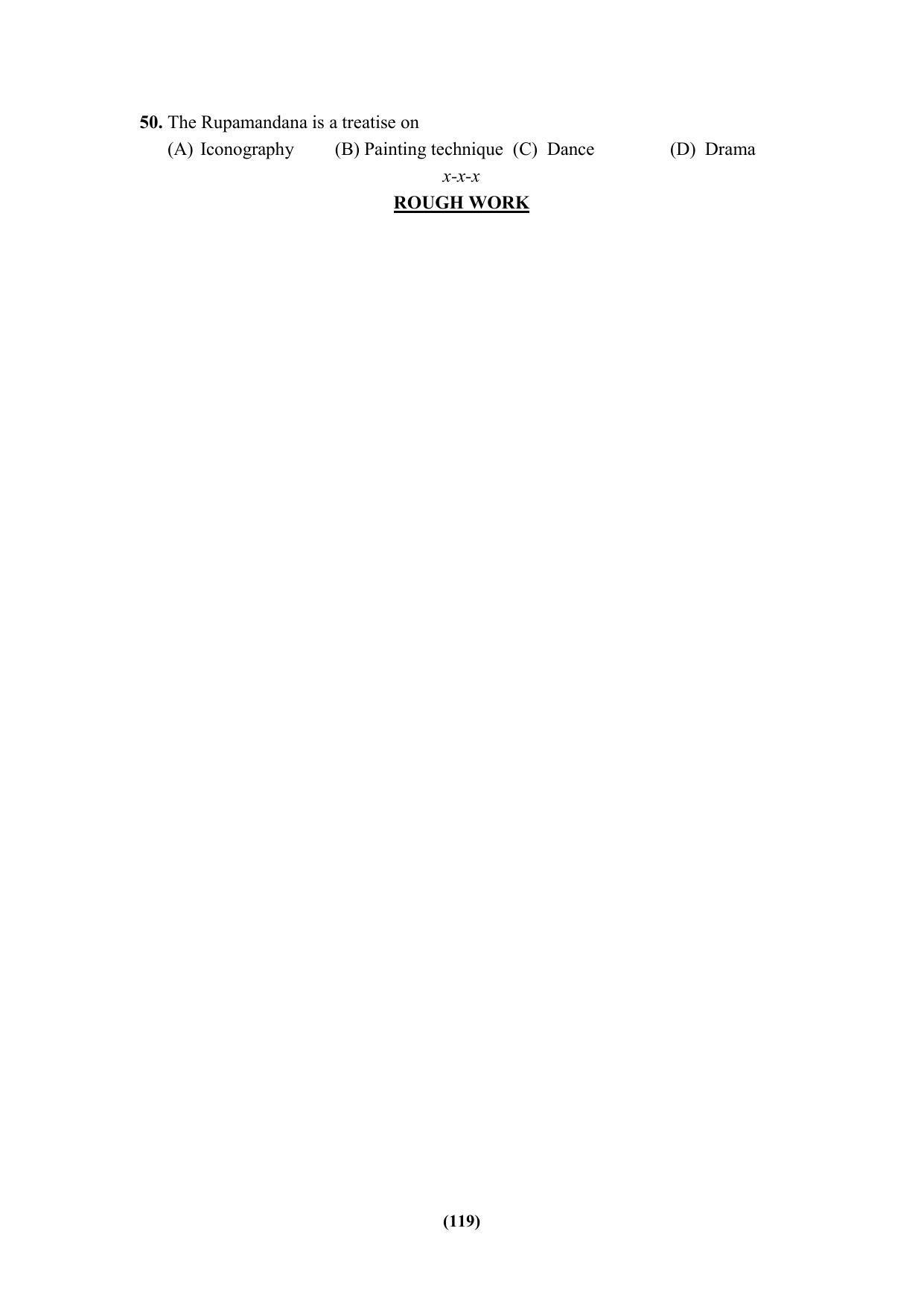 PU MPET Ancient Indian History & Archeology 2023 Question Papers - Page 119