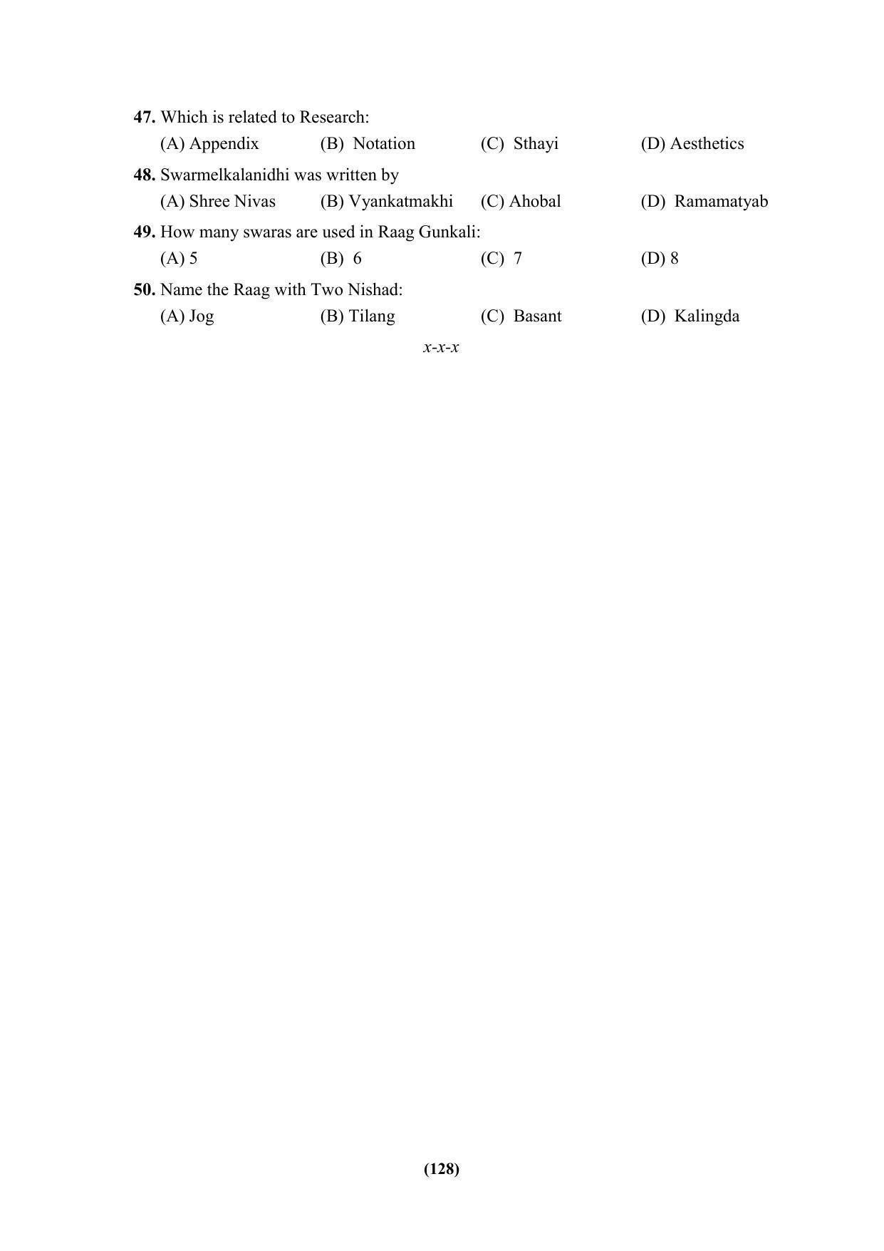 PU MPET Ancient Indian History & Archeology 2023 Question Papers - Page 128