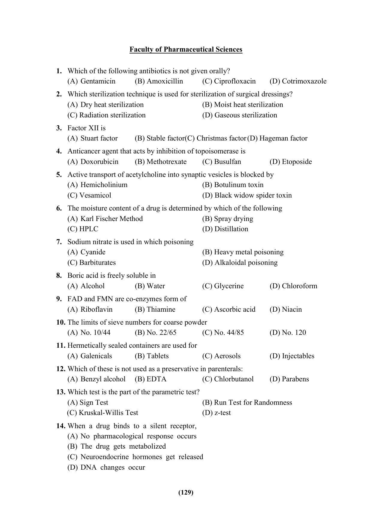 PU MPET Ancient Indian History & Archeology 2023 Question Papers - Page 129