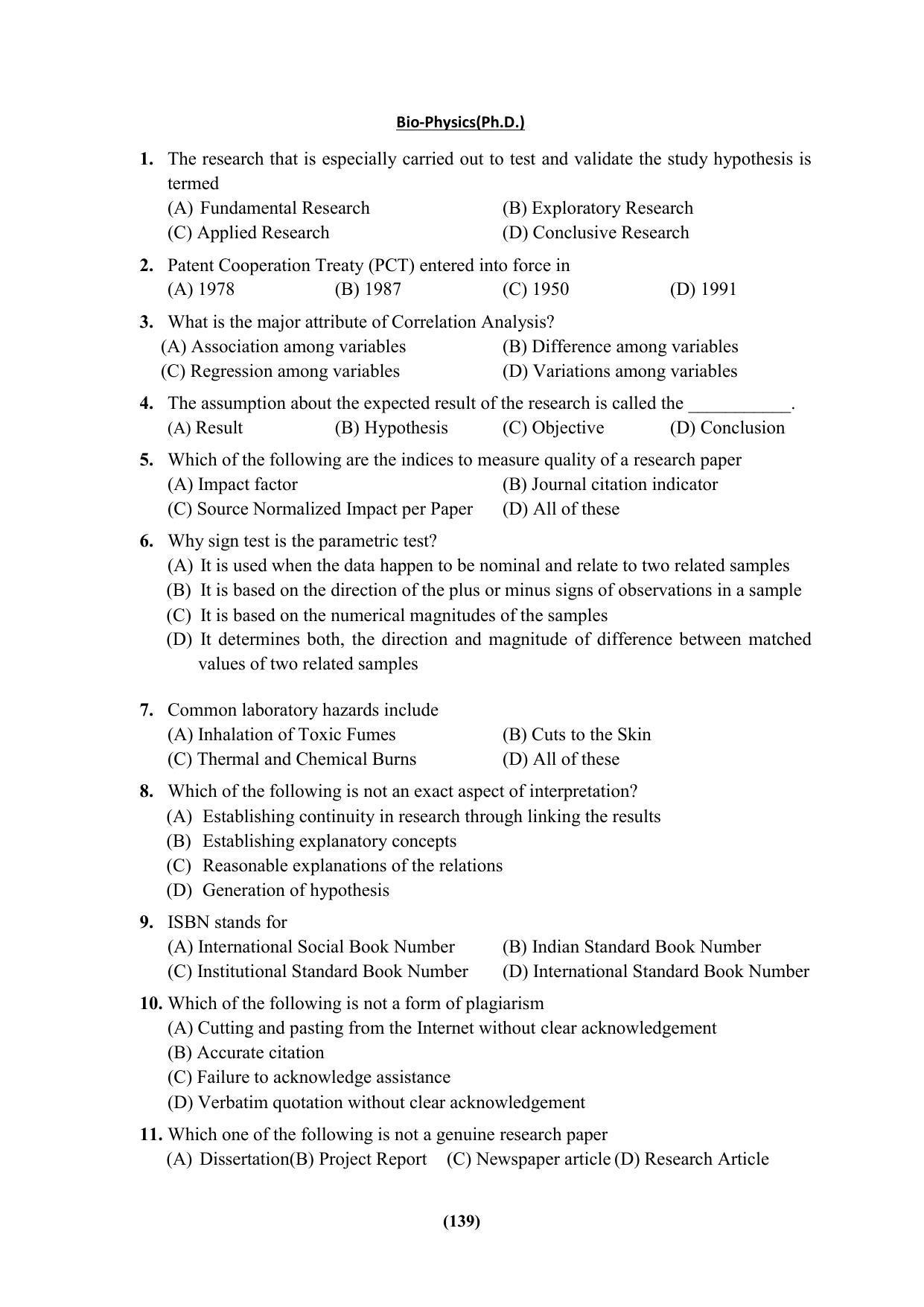 PU MPET Ancient Indian History & Archeology 2023 Question Papers - Page 139