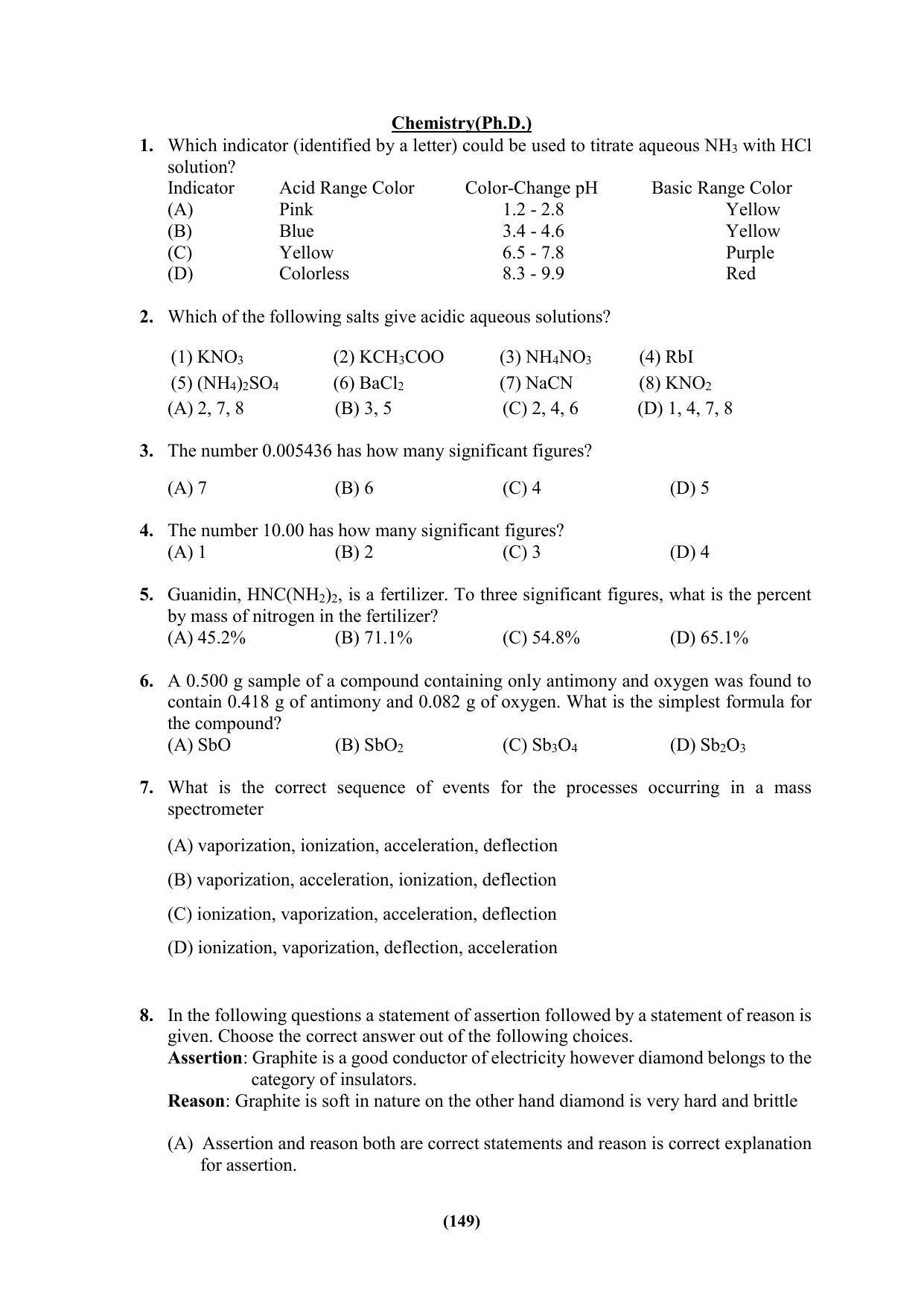 PU MPET Ancient Indian History & Archeology 2023 Question Papers - Page 149