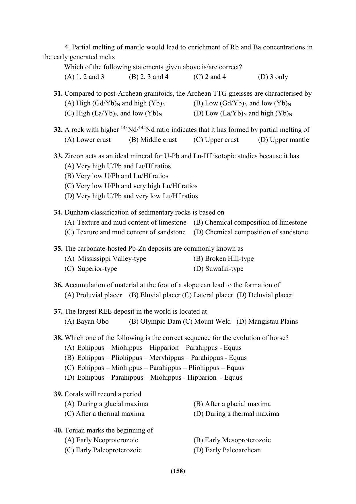 PU MPET Ancient Indian History & Archeology 2023 Question Papers - Page 158