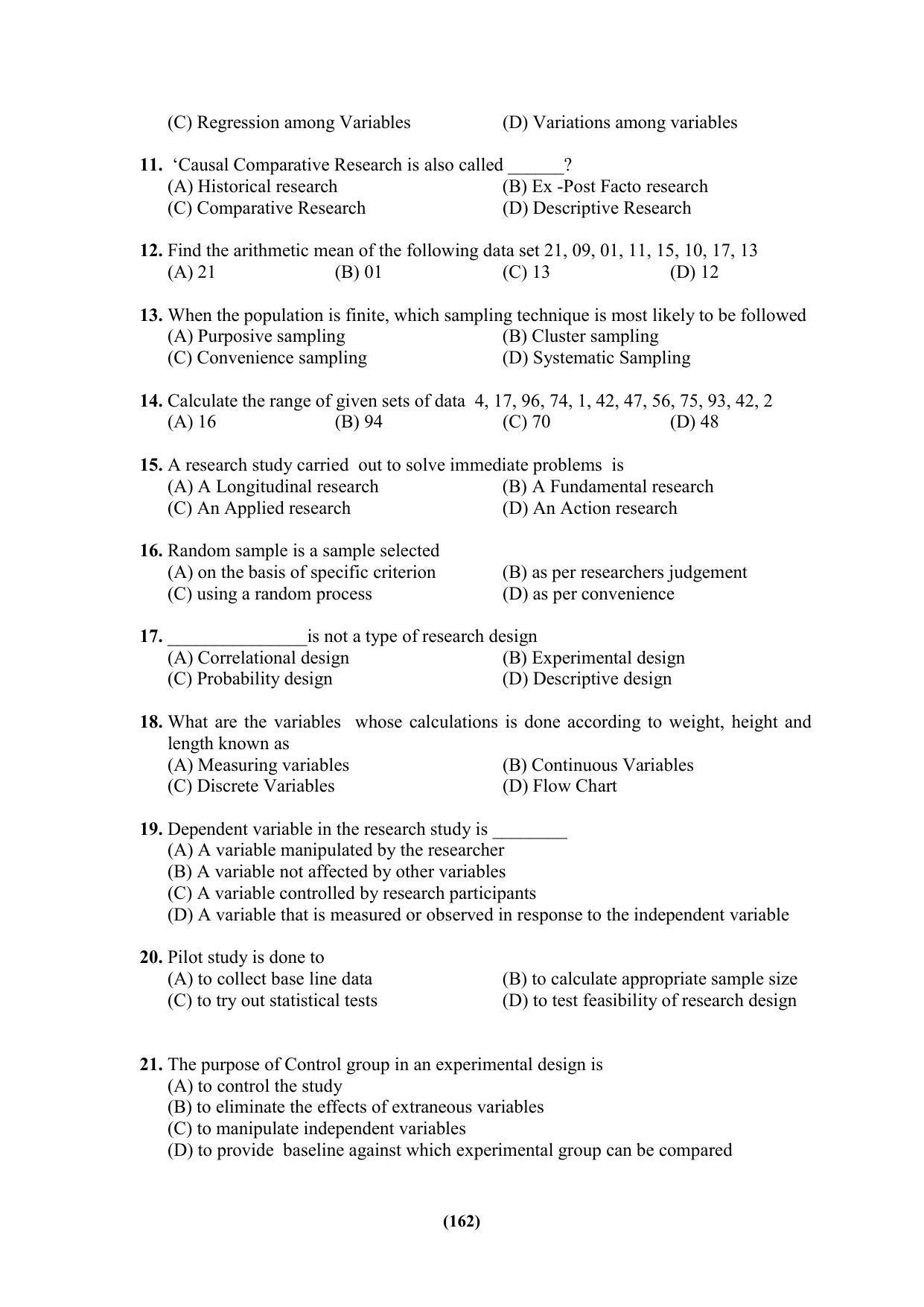 PU MPET Ancient Indian History & Archeology 2023 Question Papers - Page 162