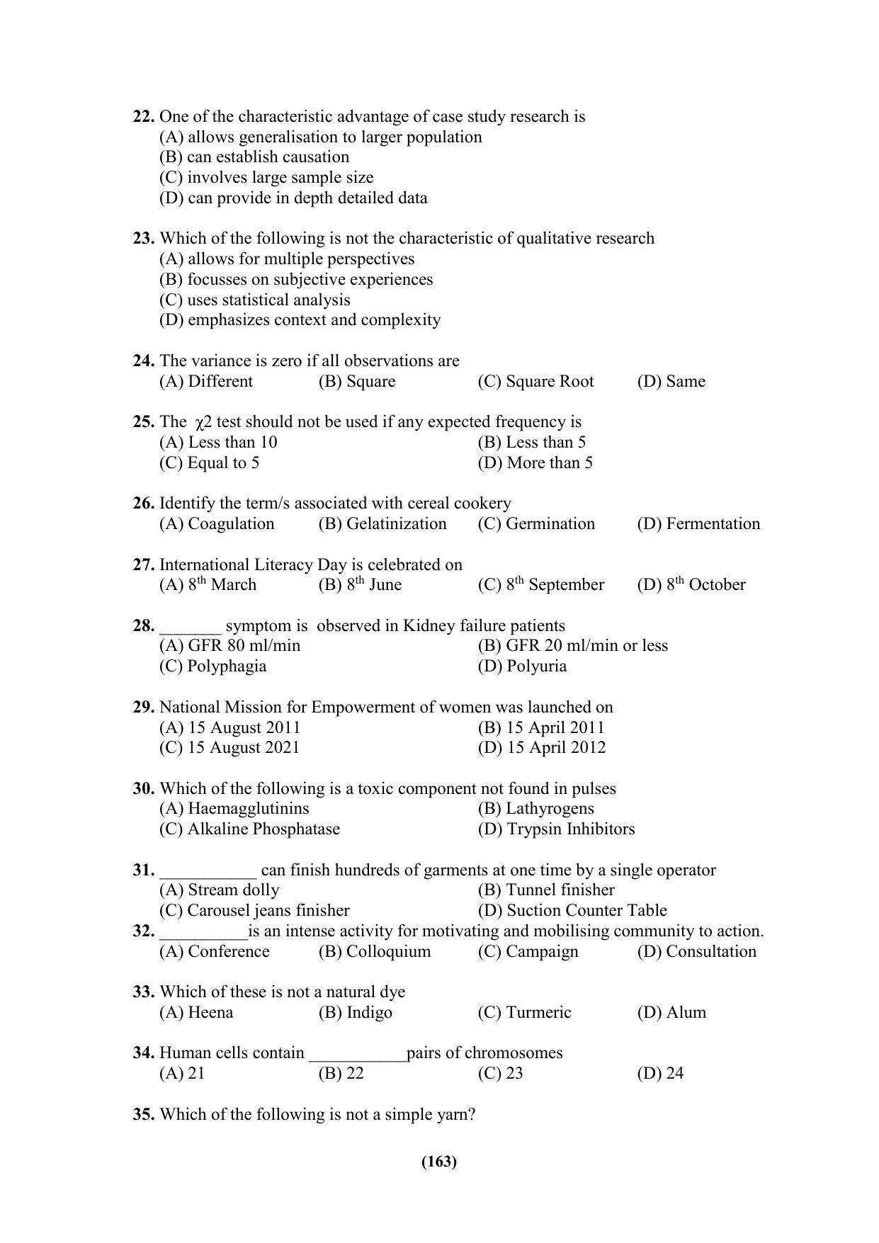 PU MPET Ancient Indian History & Archeology 2023 Question Papers - Page 163
