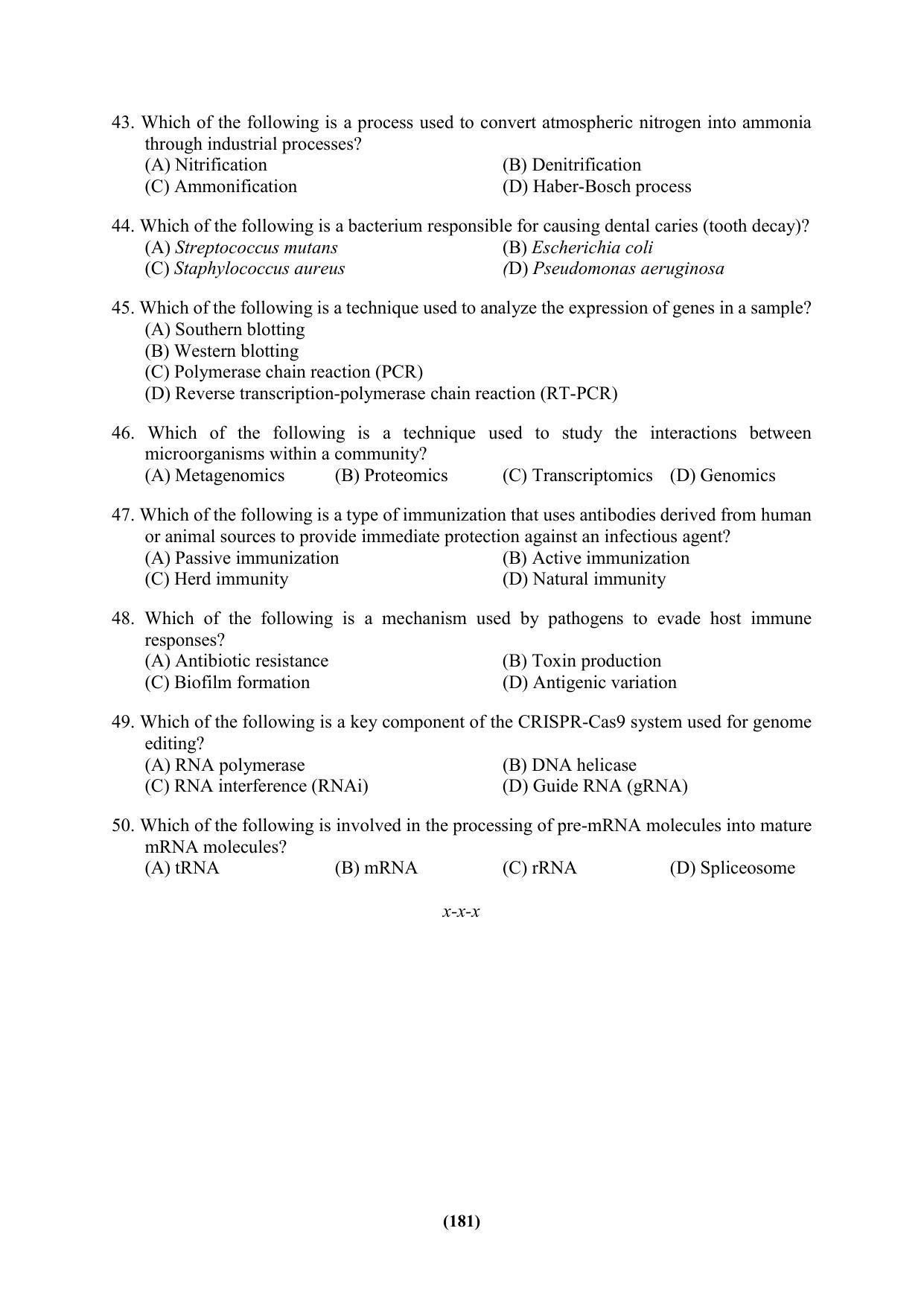 PU MPET Ancient Indian History & Archeology 2023 Question Papers - Page 181